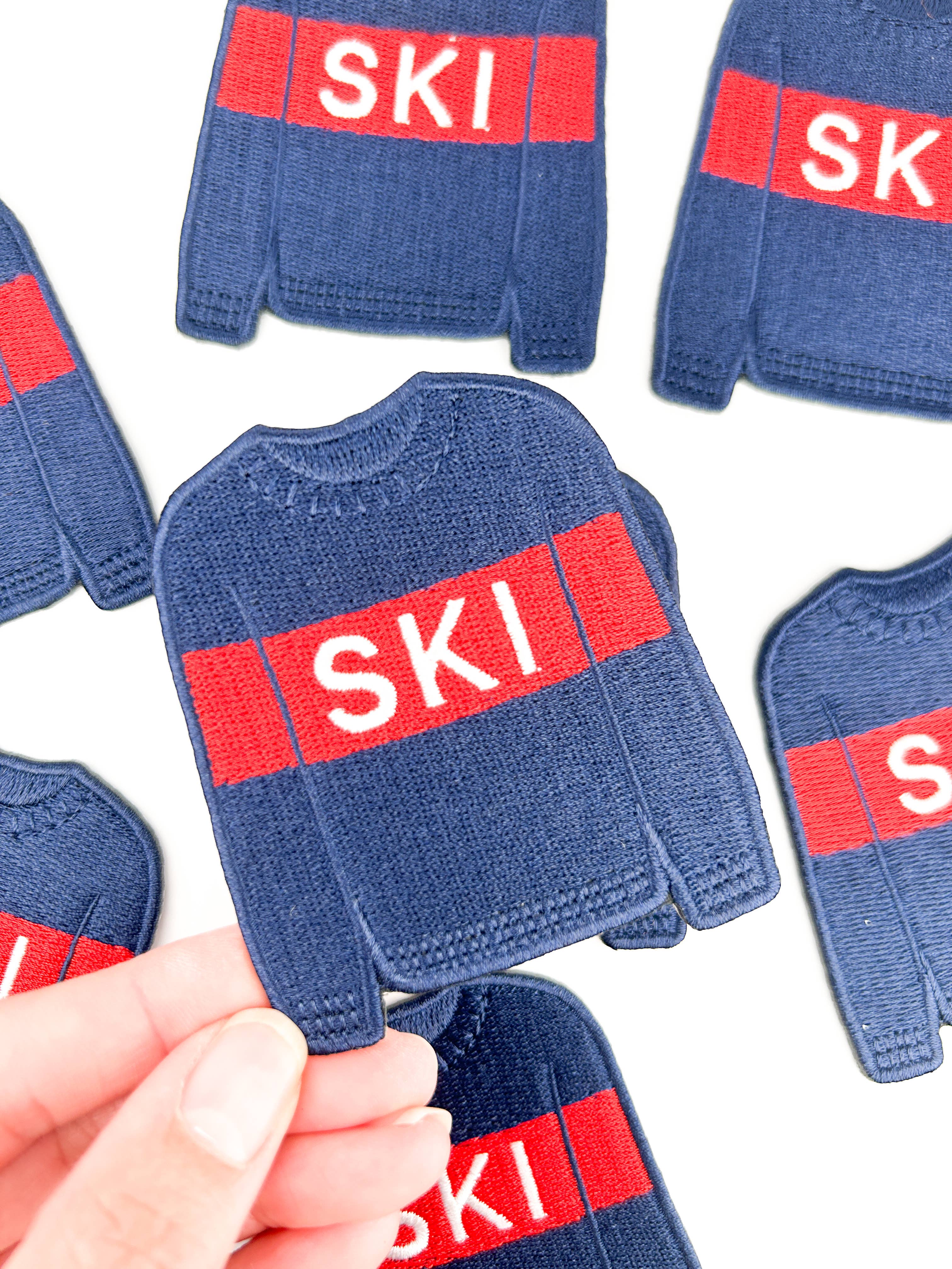 Ski Sweater Iron-On Patch