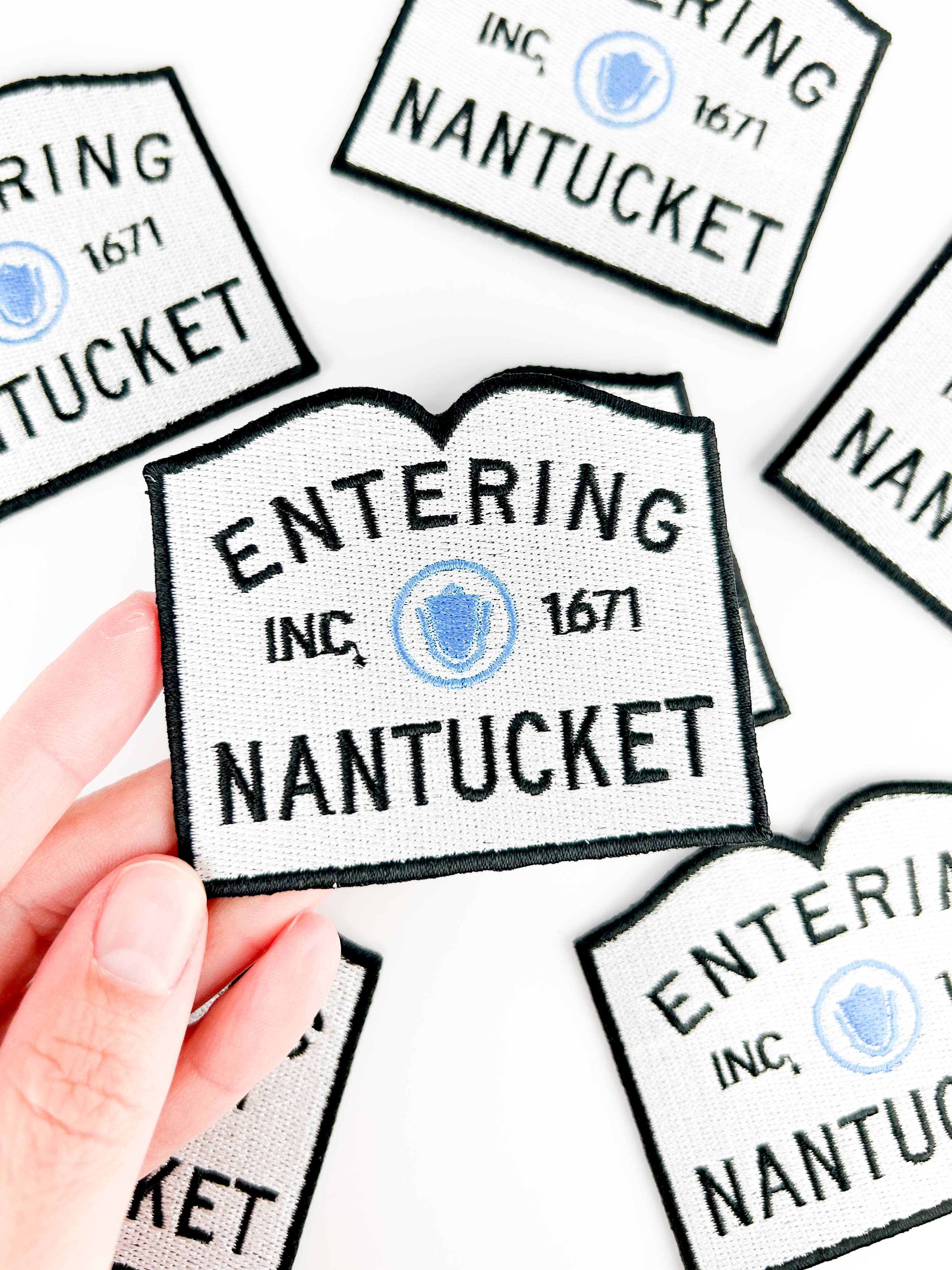 Nantucket Town Sign Iron-On Patch