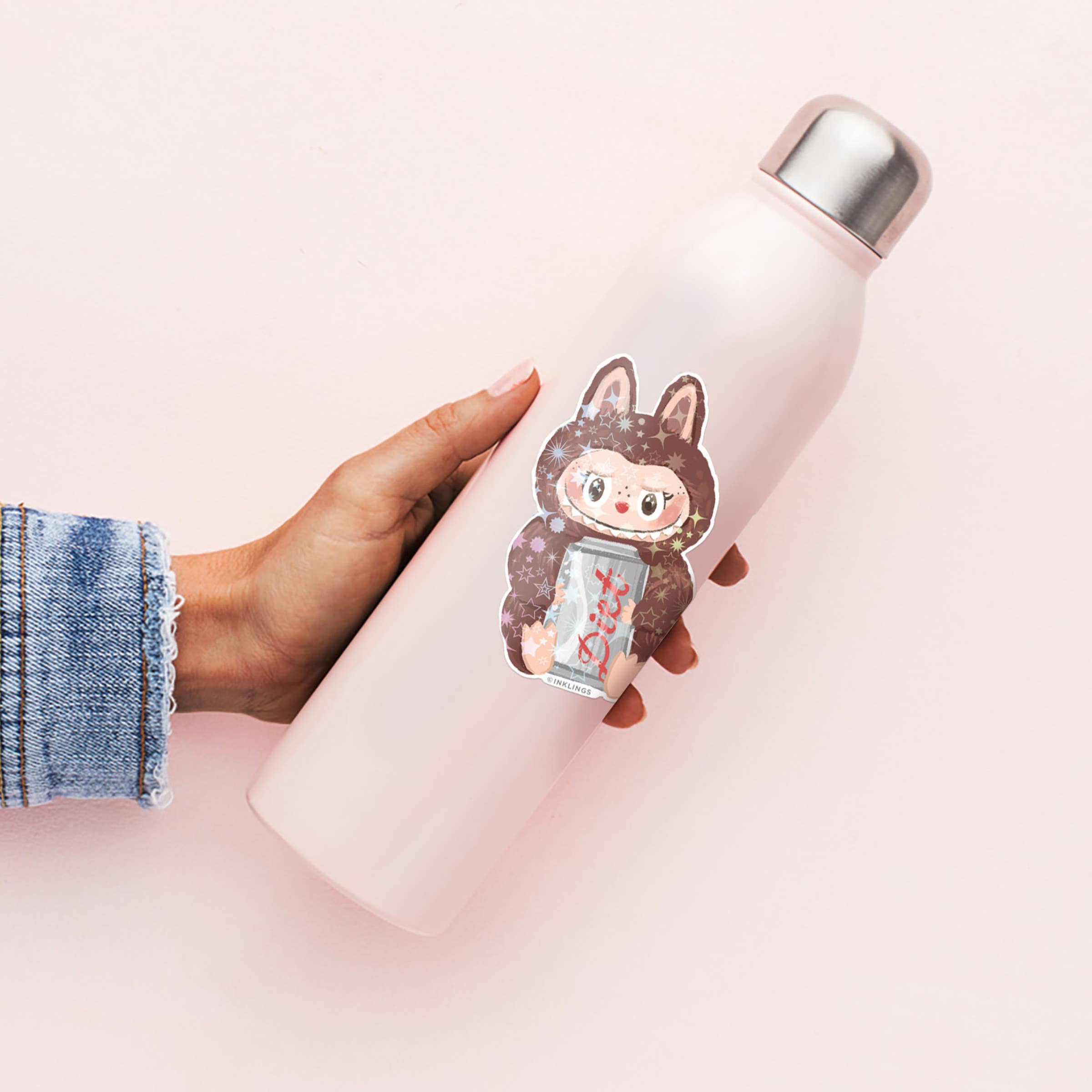 Labubu MonsterHolographic Vinyl Sticker