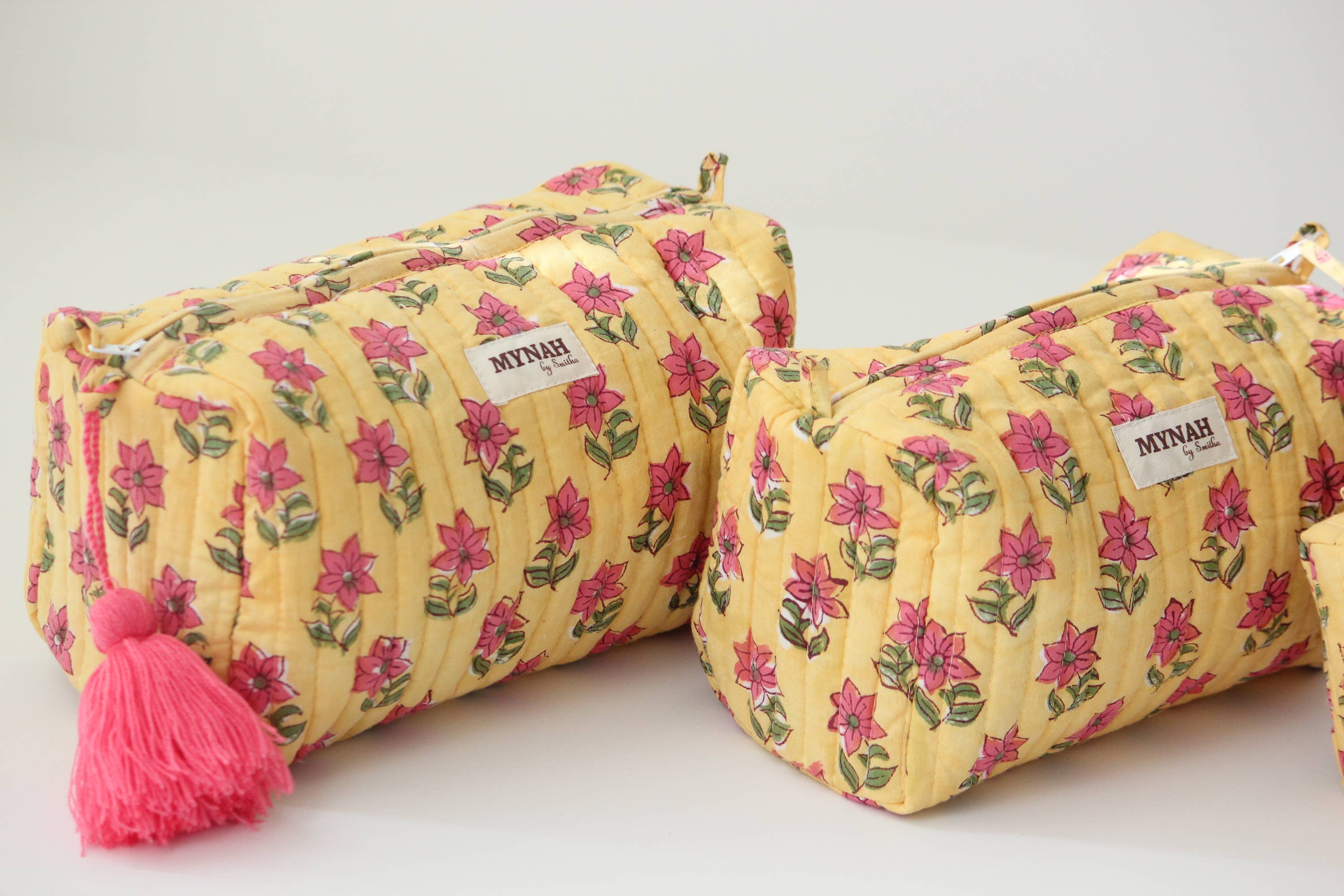 Petunia Print Travel Cosmetic Bag