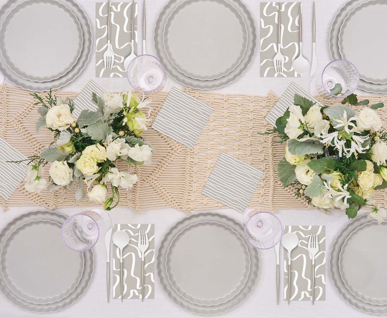 Silver Bella Assorted Plastic Cutlery, 24pc (Service for 8)