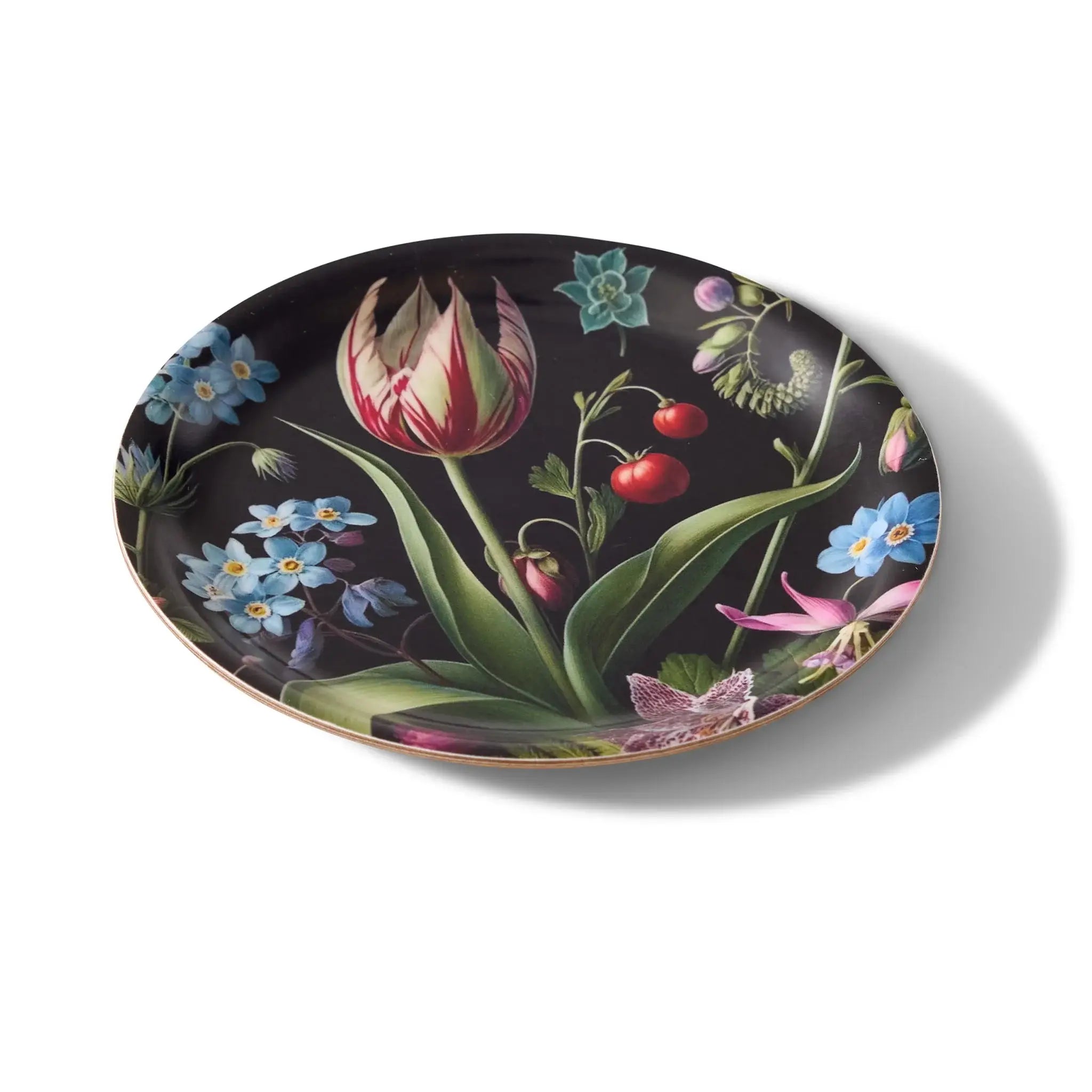 Forget-Me-Nots Round Tray