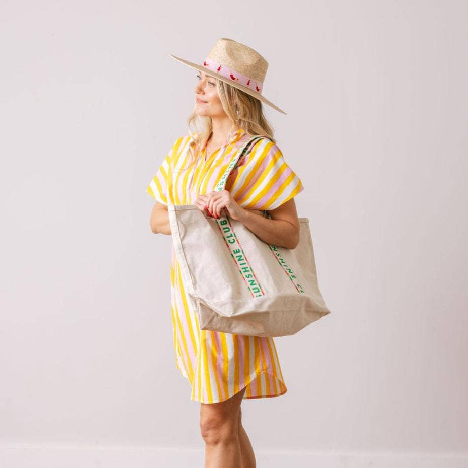Sunshine Club Canvas Tote