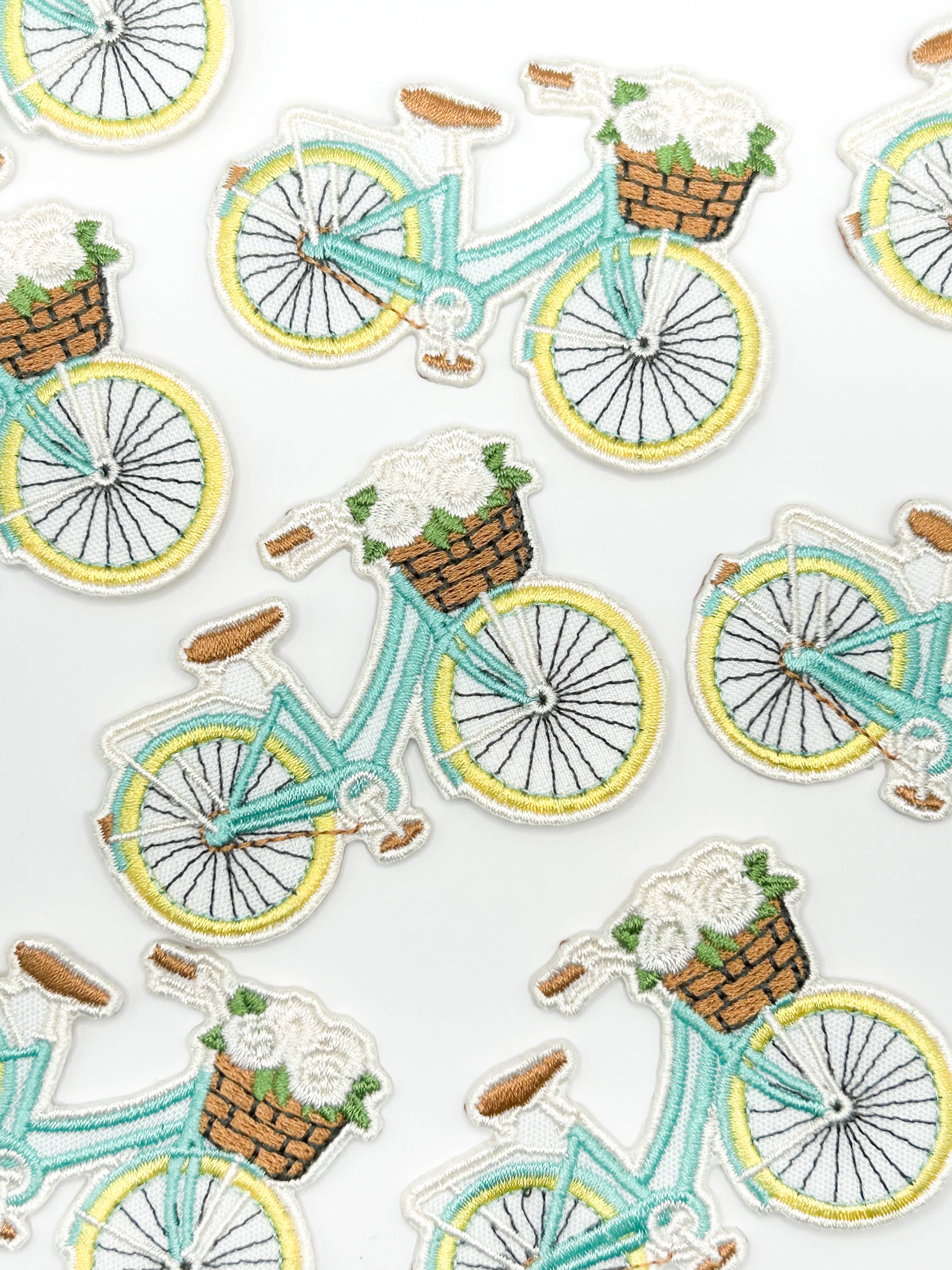 Embroidered Bicycle Iron-On Patch