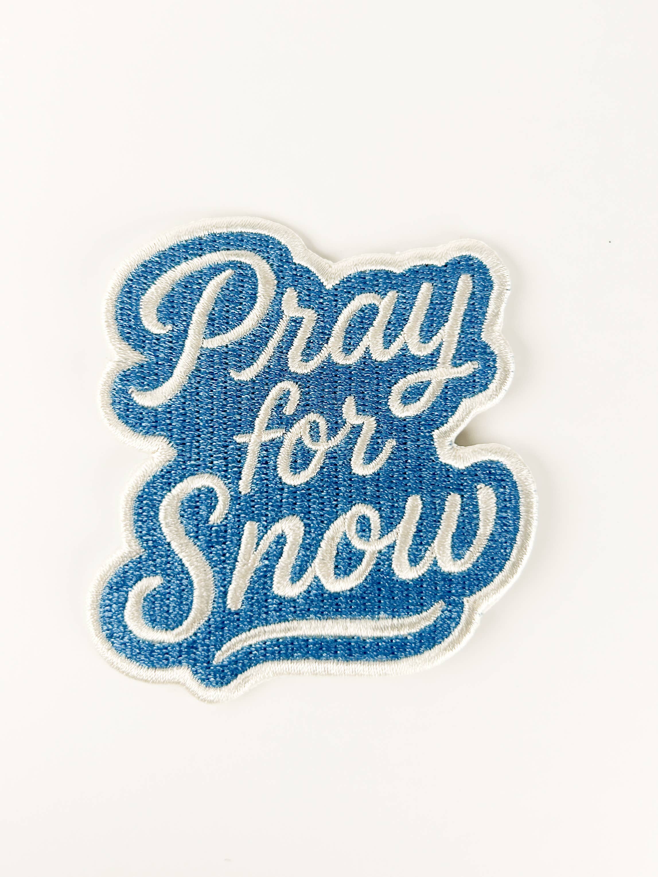 Pray for Snow Iron-On Patch