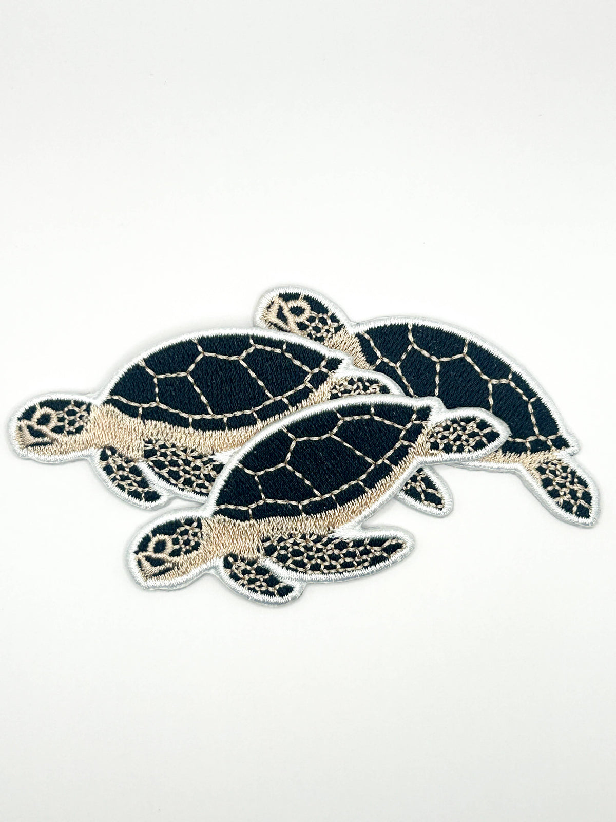 Sea Turtle Embroidered Patch Iron On Turtle Coastal Beach