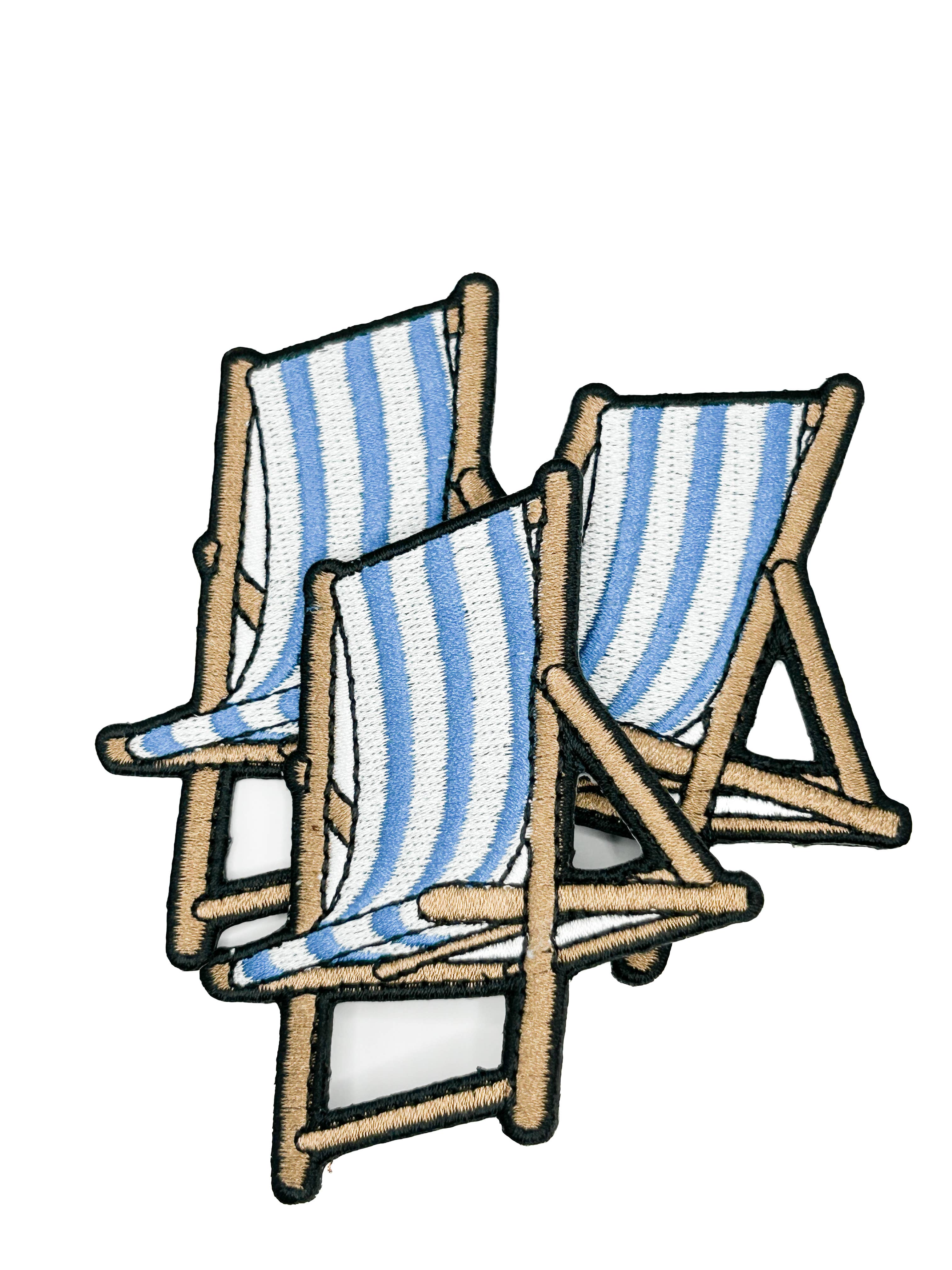 Beach Chair Iron-On Patch