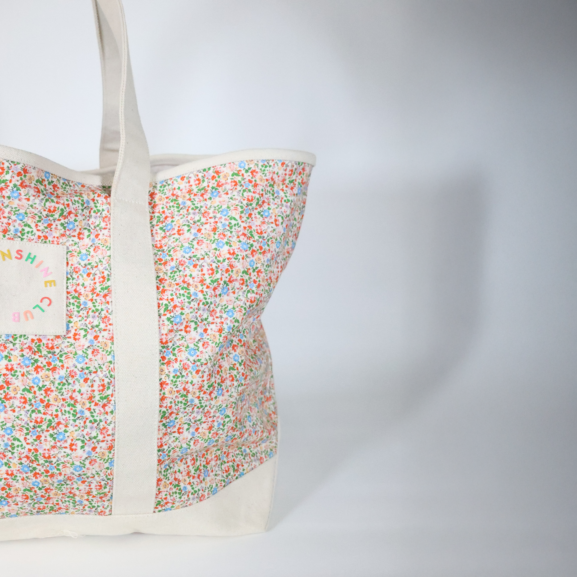 Floral Canvas Tote