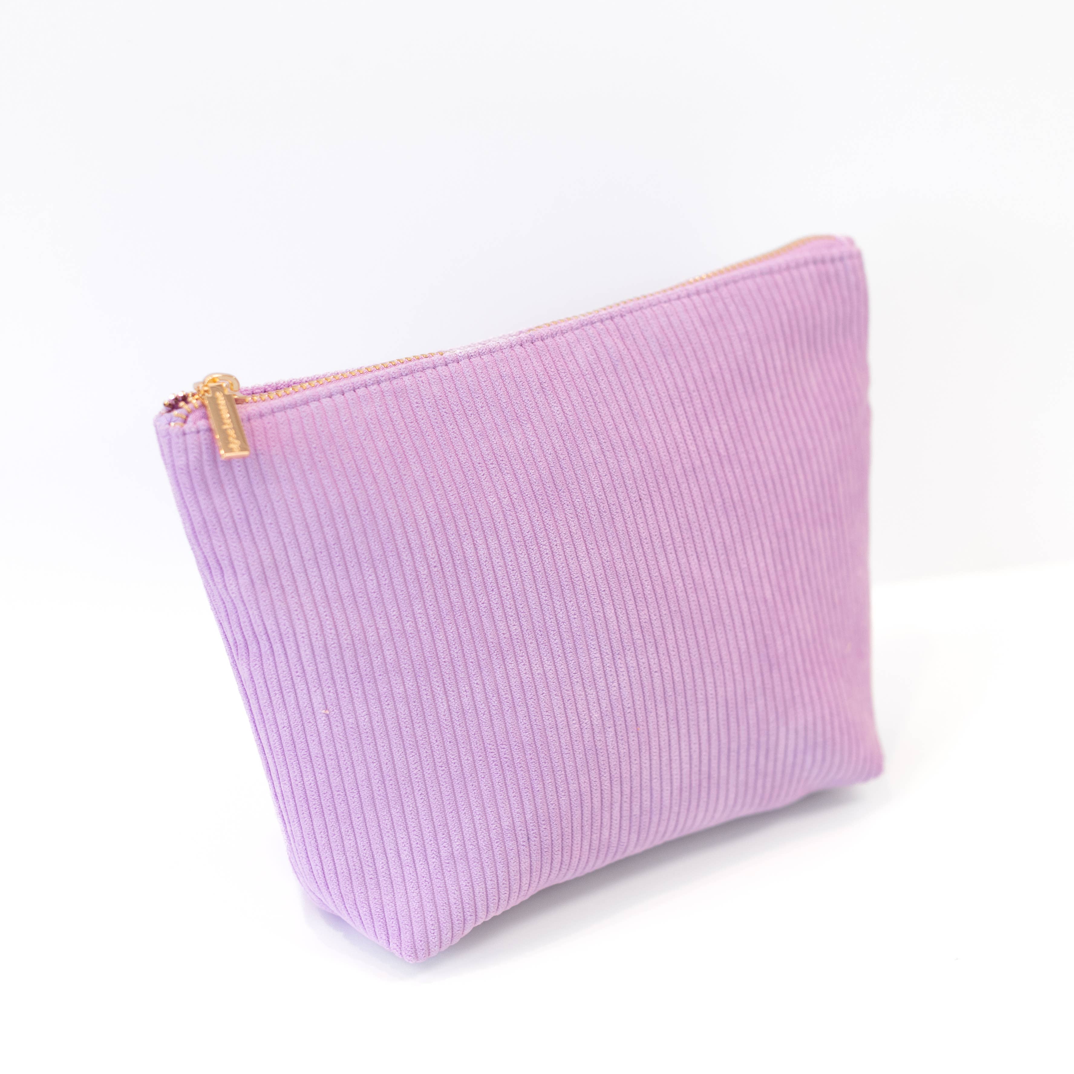 Lilac Corduroy Carry-All Pouch