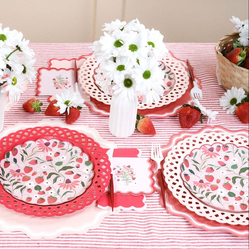 Sweet Berry Patch Strawberry Cocktail Napkins