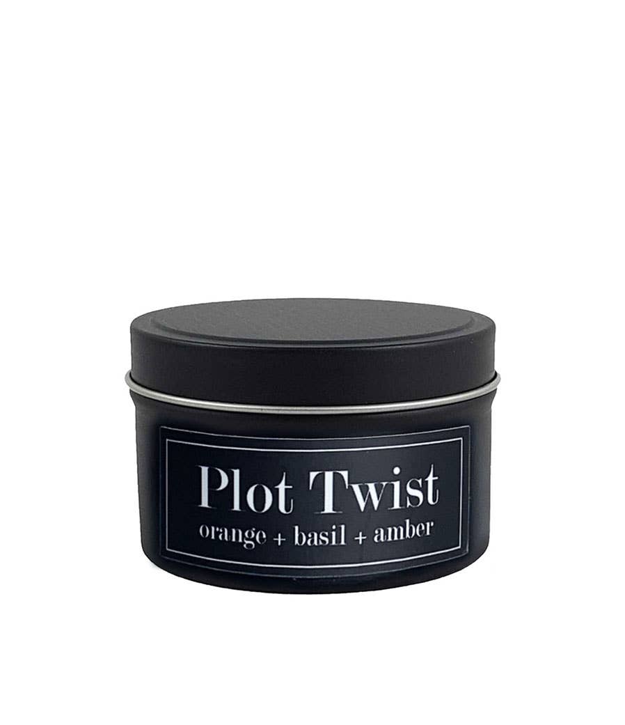 Plot Twist Soy Candle (4 oz) - Orange + Basil