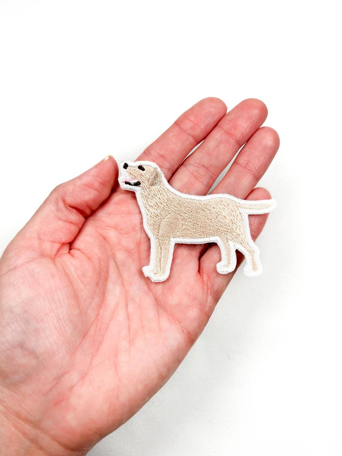 Yellow Labrador Iron On Patch