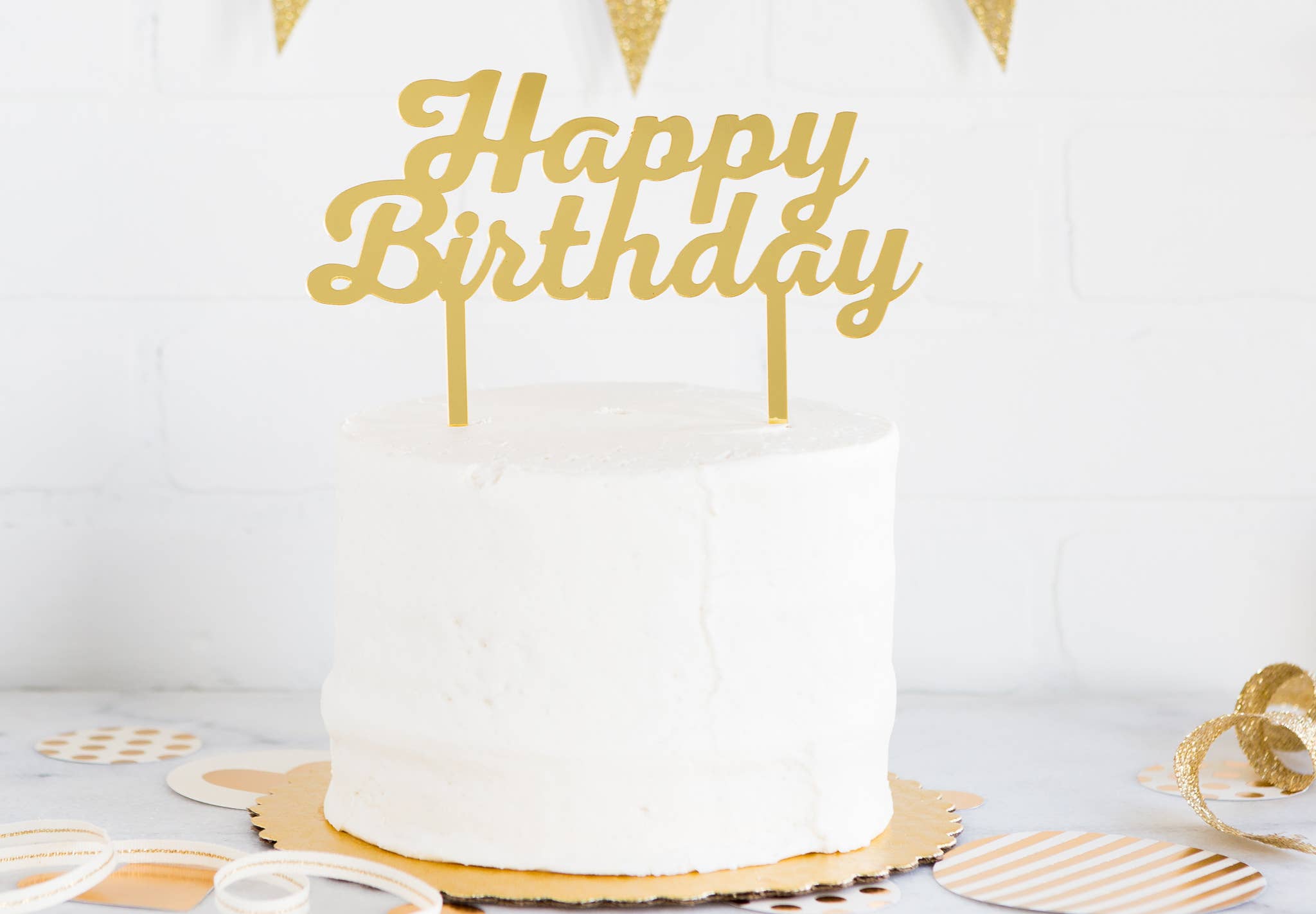 Basic Happy Birthday
Cake Topper