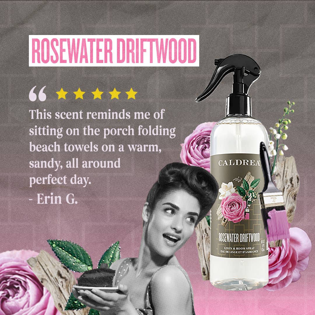 Rosewater Driftwood Linen & Room Spray