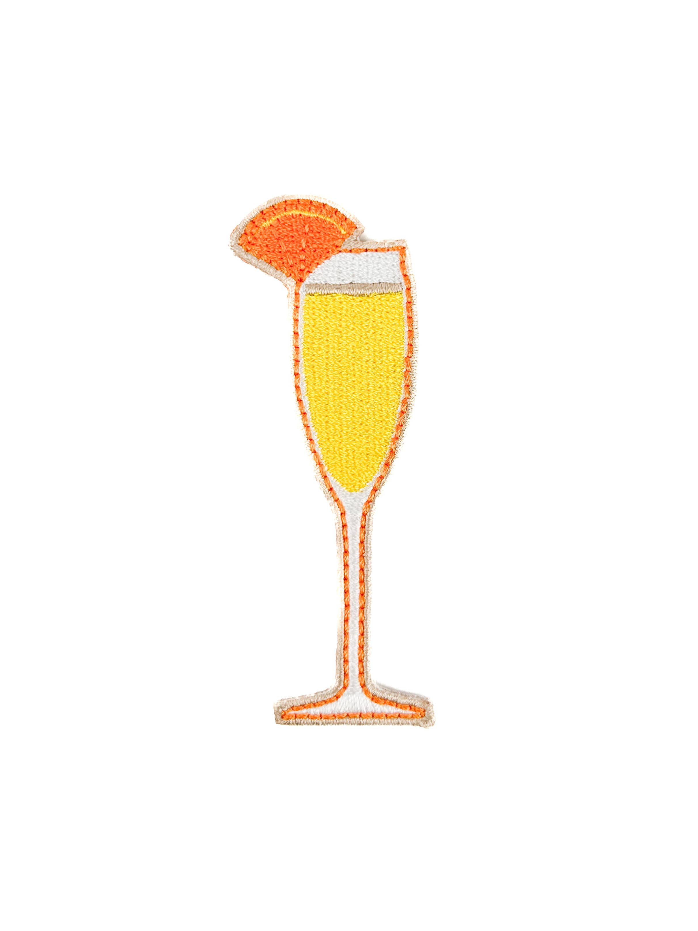 Mimosa Champagne Glass Iron-On Patch
