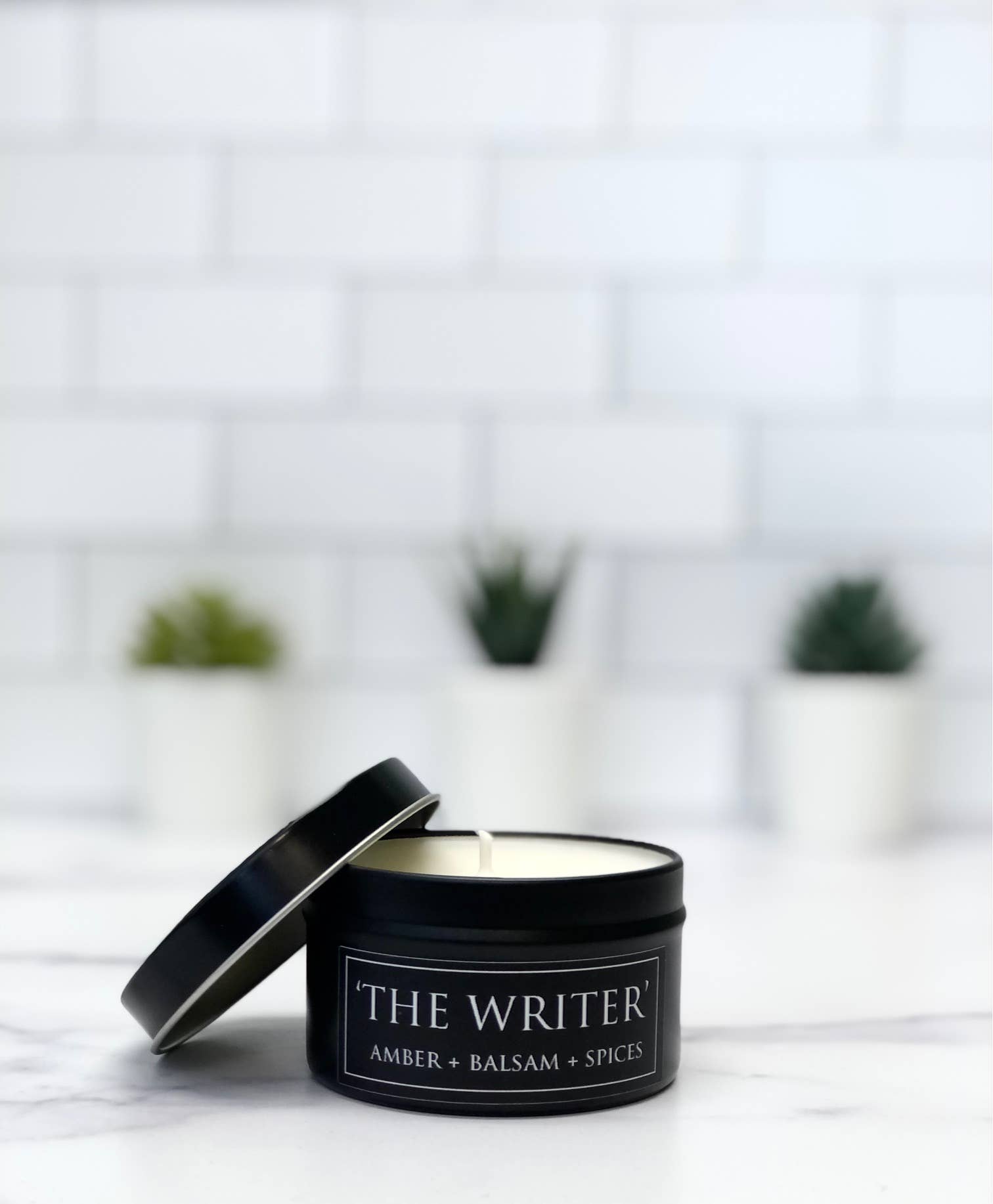The Writer Soy Candle (4 oz) - Amber + Balsam