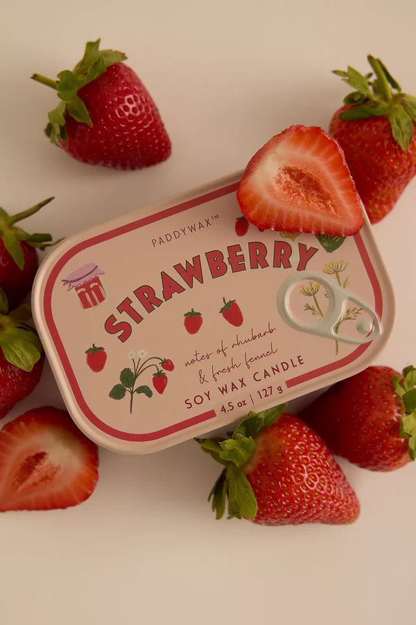Strawberry - Bistro Tin 4.5 oz Candle