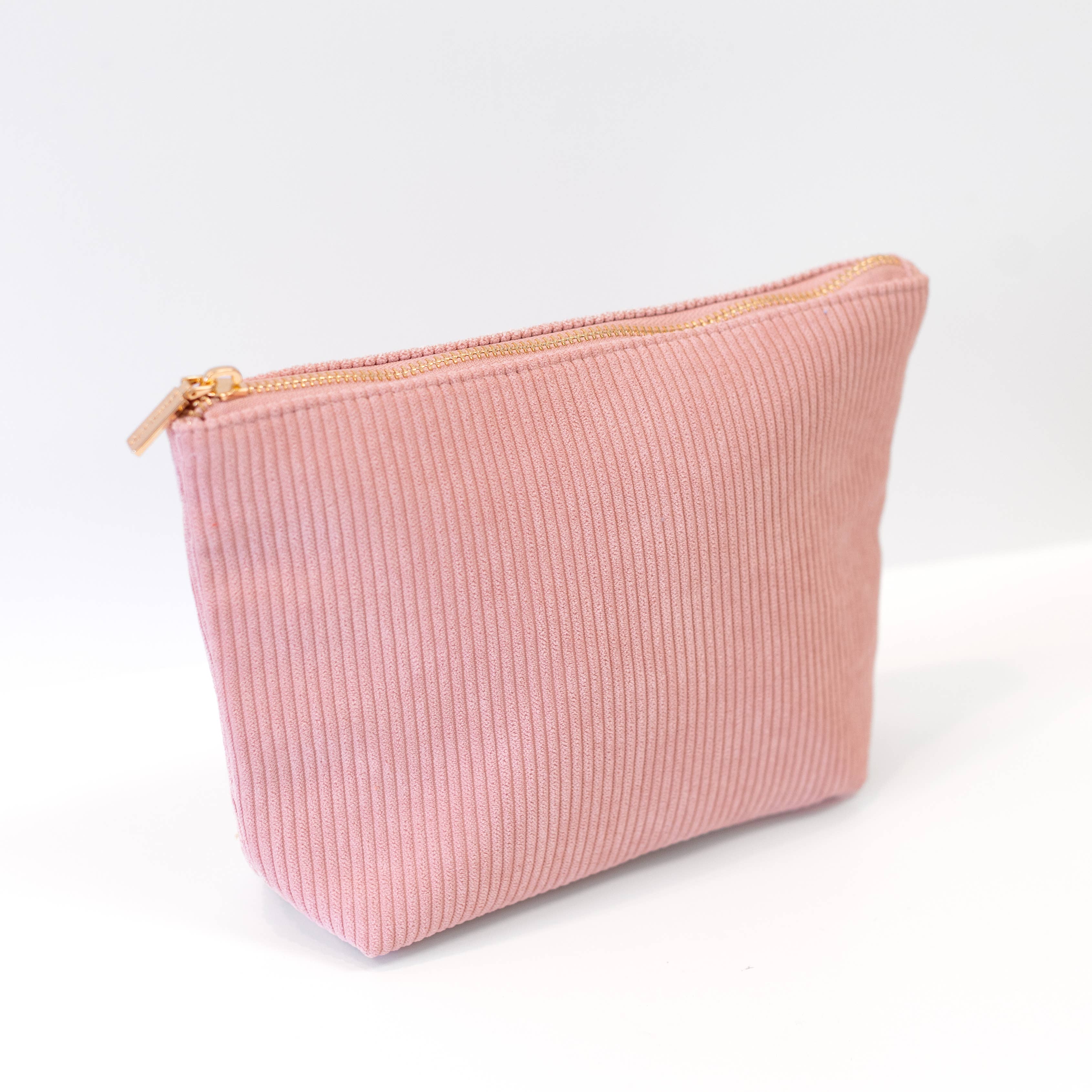 Rose Corduroy Carry-All Pouch