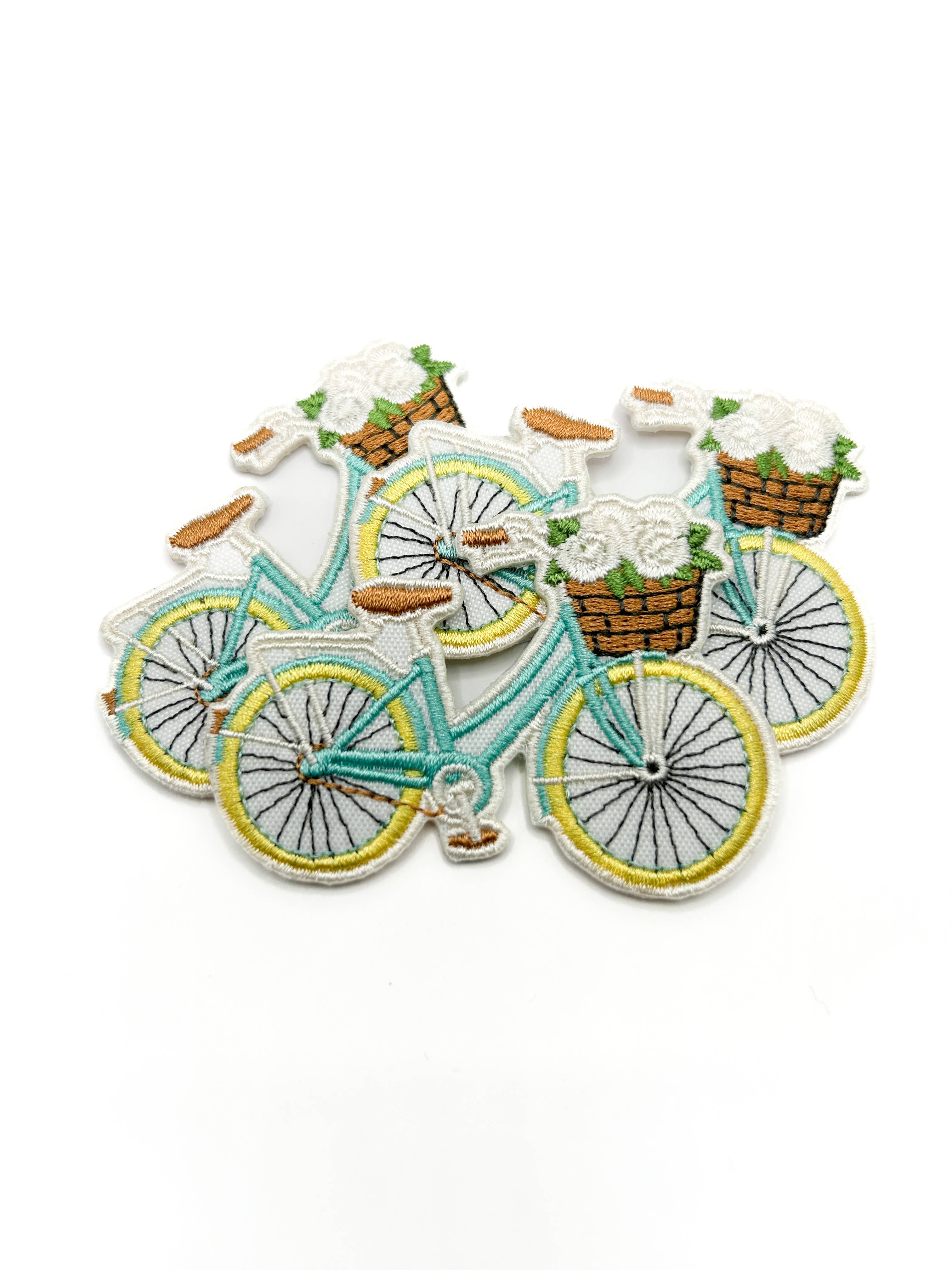 Embroidered Bicycle Iron-On Patch