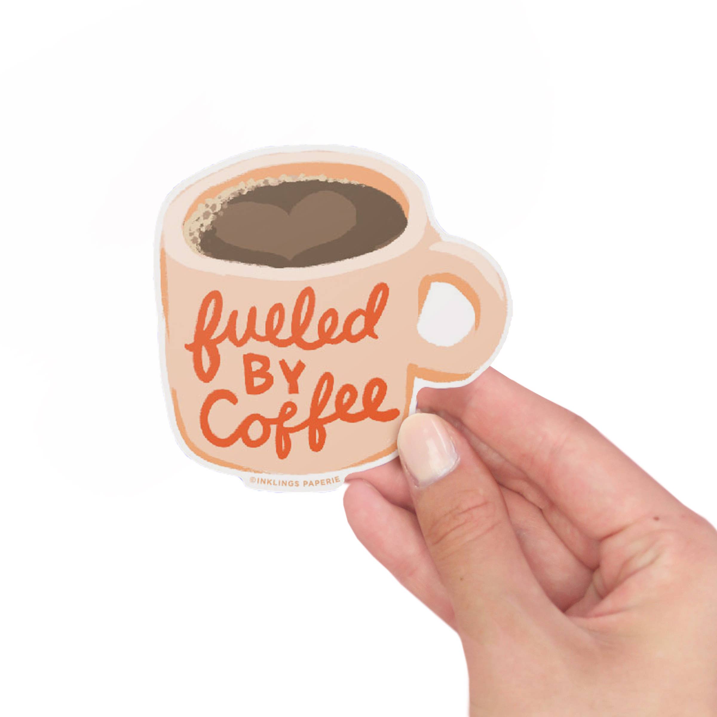 Fueled by Coffee Vinyl Sticker