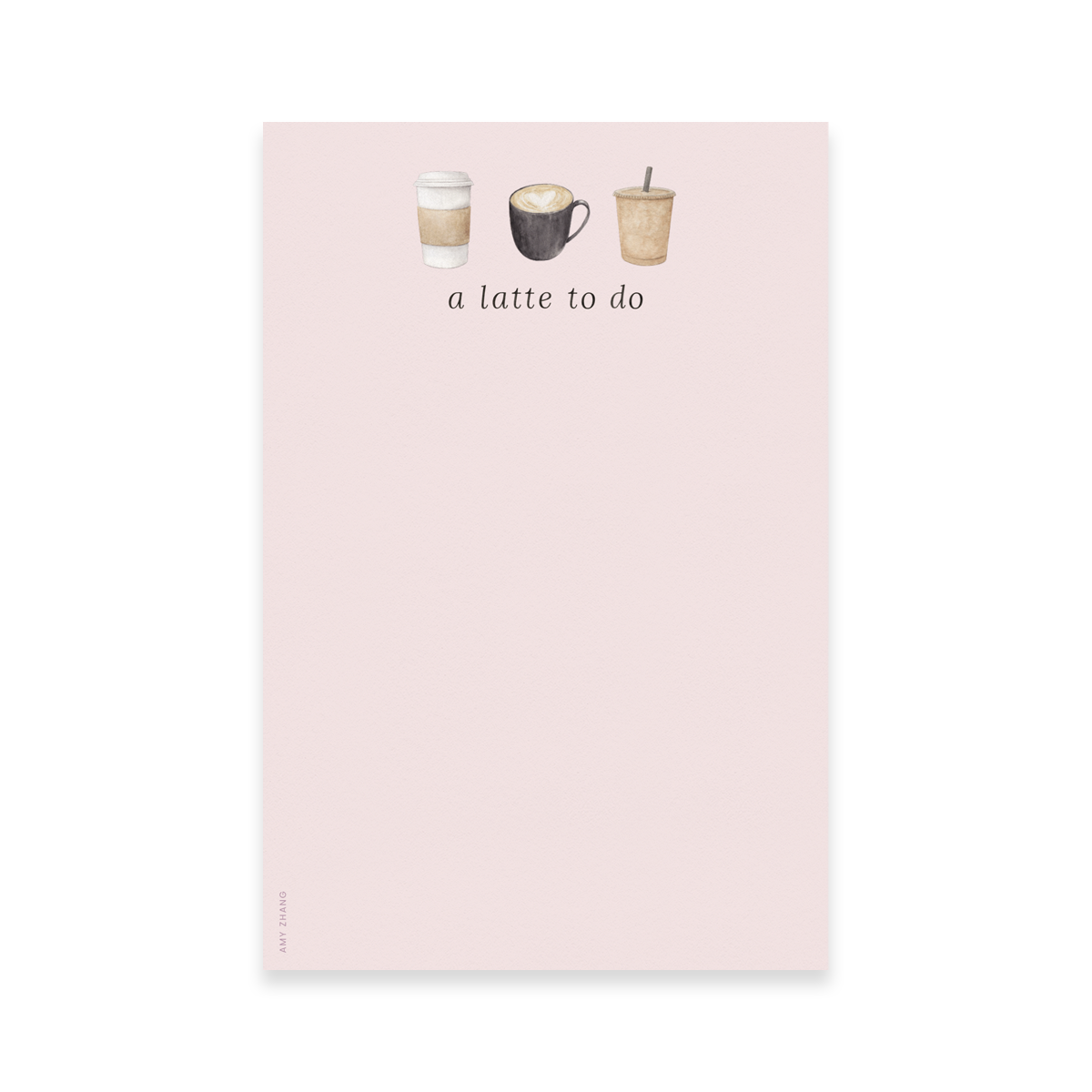 A Latte To Do Notepad