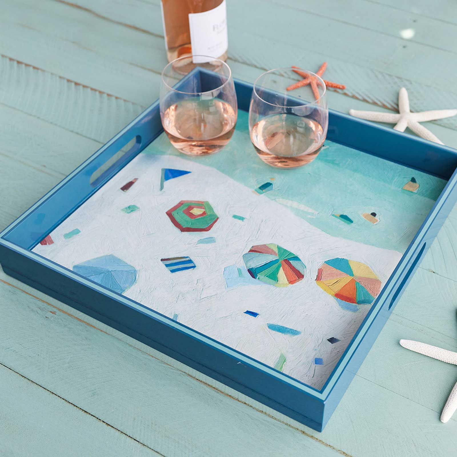 Beach Vista Square Serving Tray