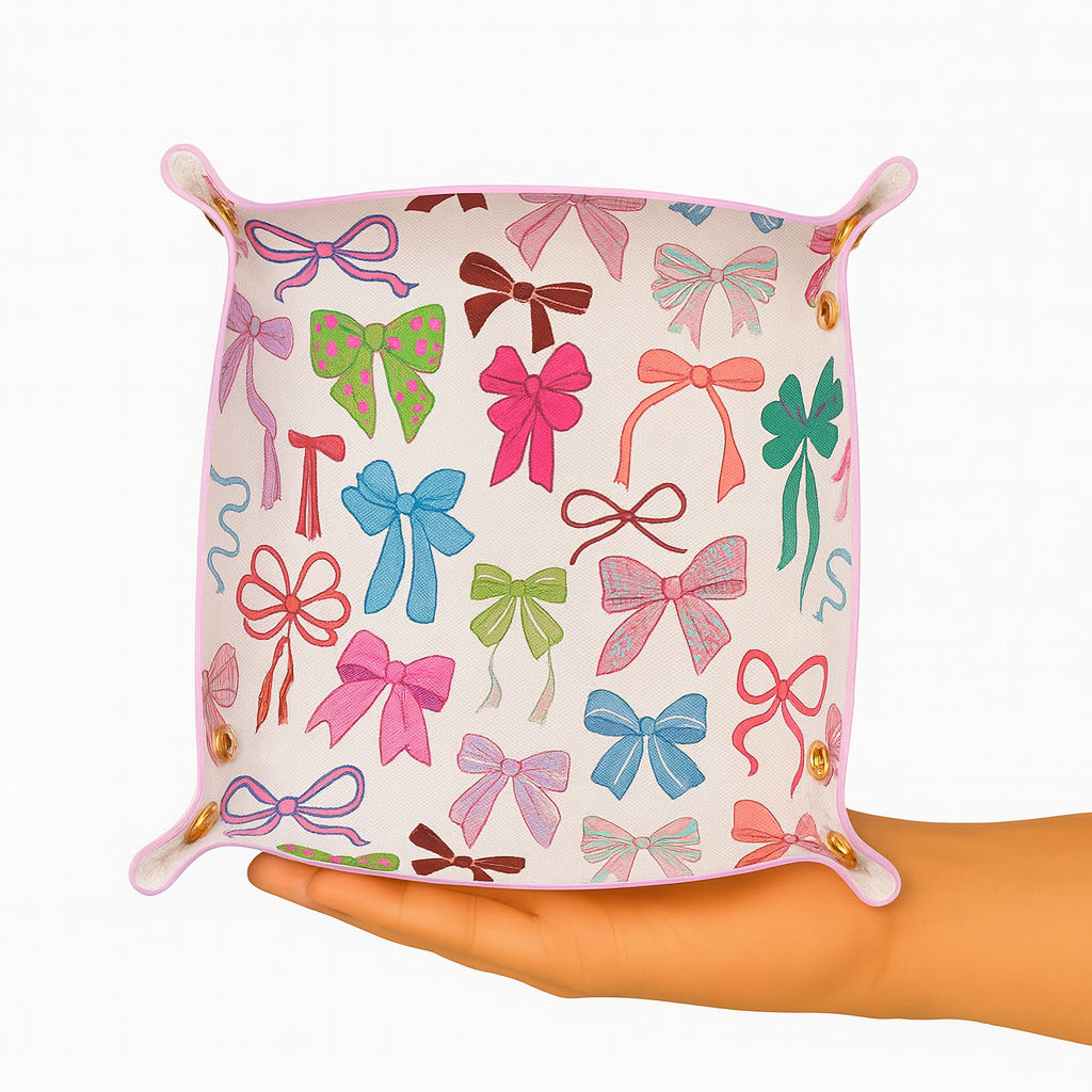 Colorful Bow Trinket Tray