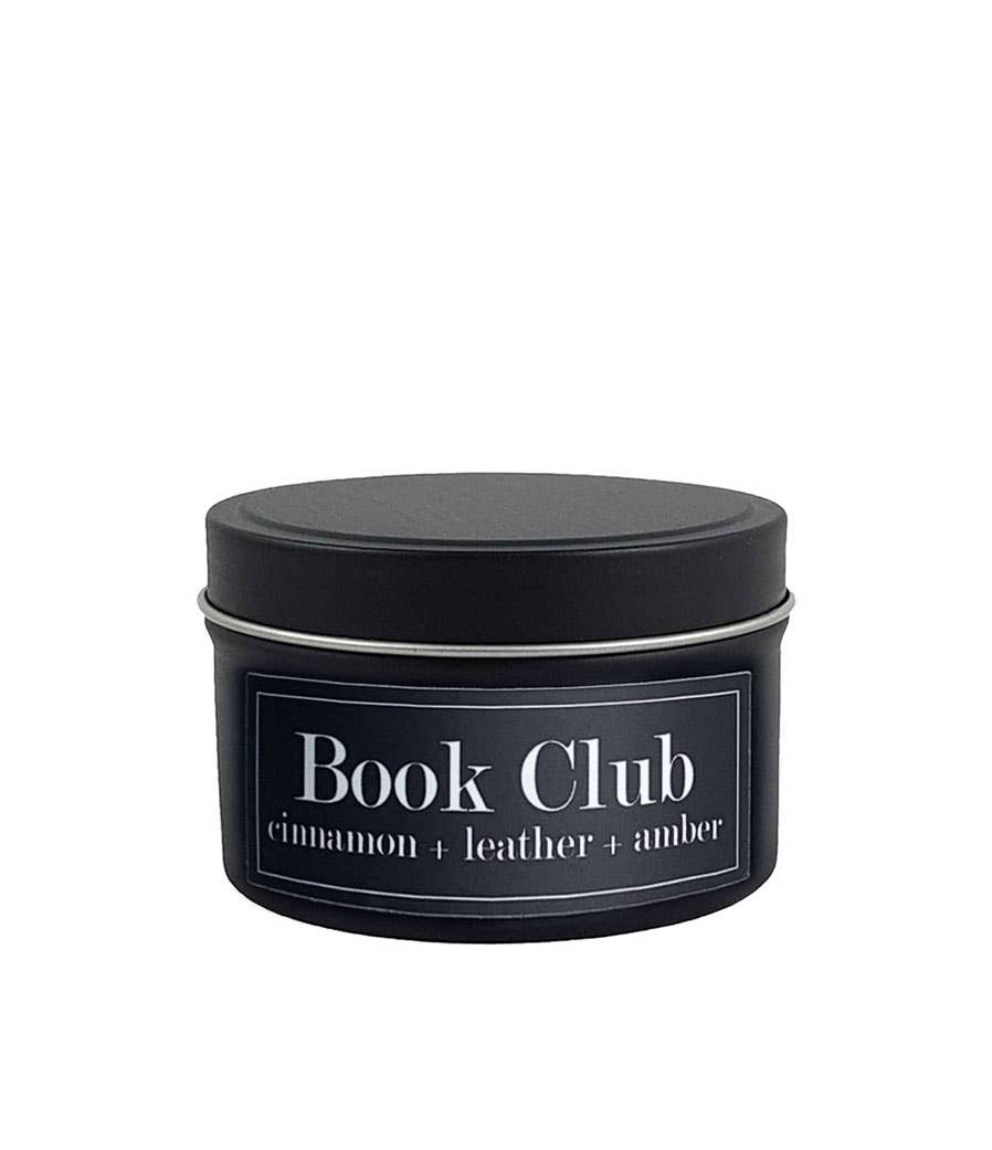 Book Club Soy Candle (4 oz) - Cinnamon + Leather + Amber