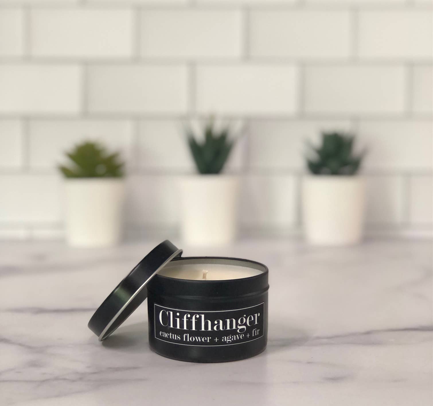 Cliffhanger Soy Candle (4 oz) - Cactus Flower + Agave + Fir