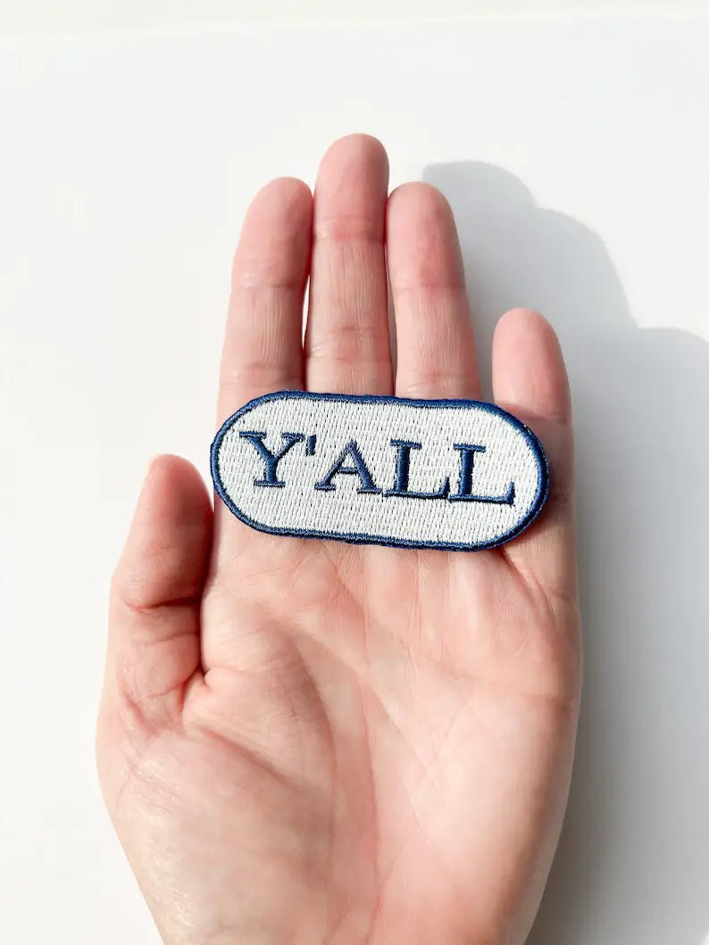 Y'all (Blue) Iron-on Patch