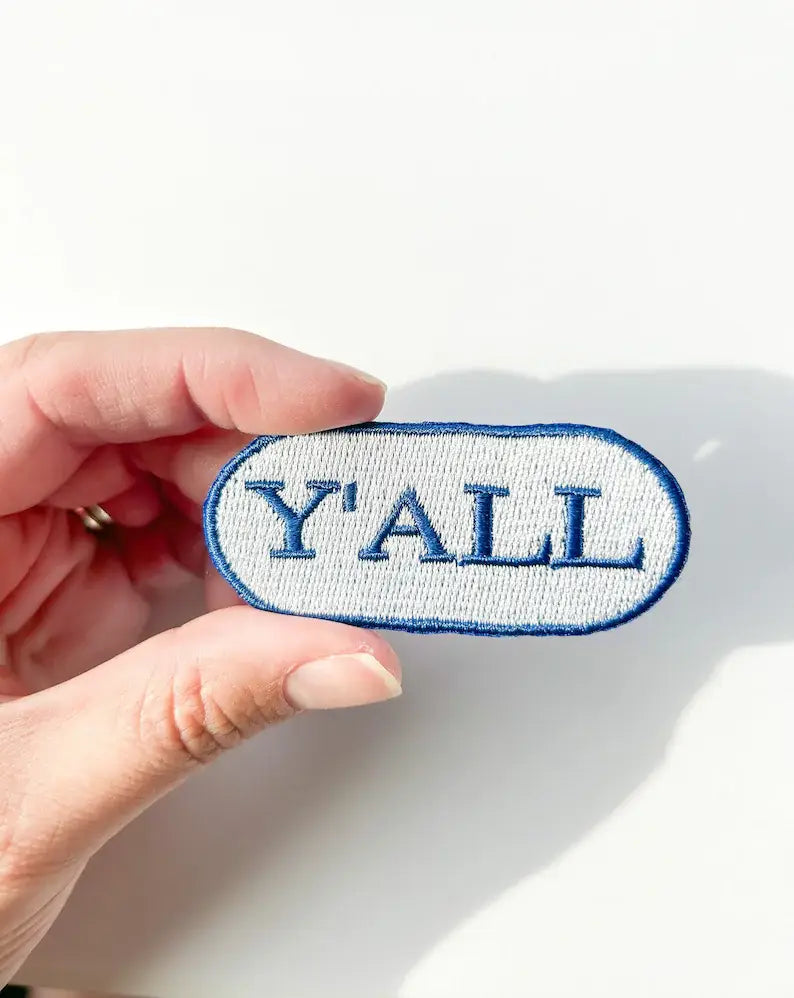 Y'all (Blue) Iron-on Patch