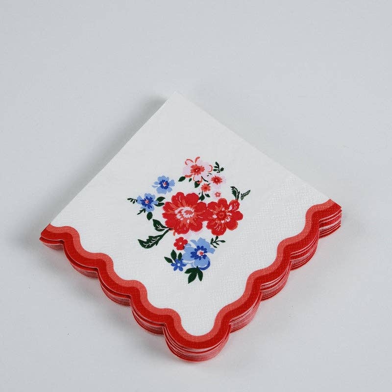 Summer Floral Cocktail Napkins