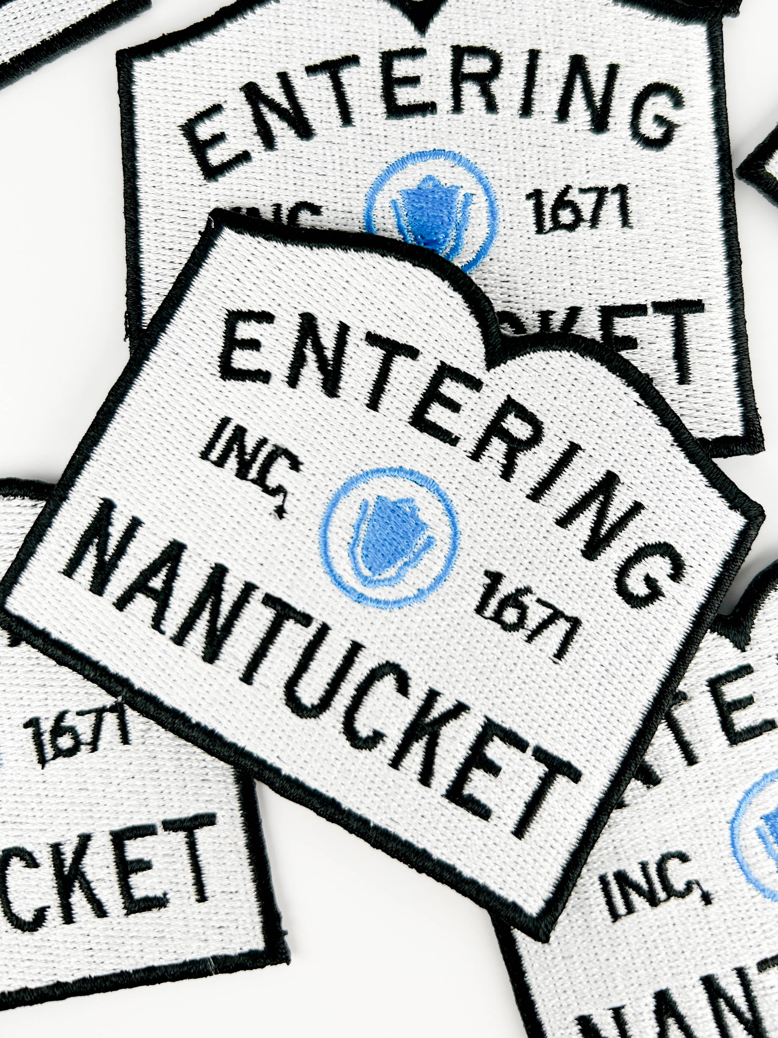 Nantucket Town Sign Iron-On Patch