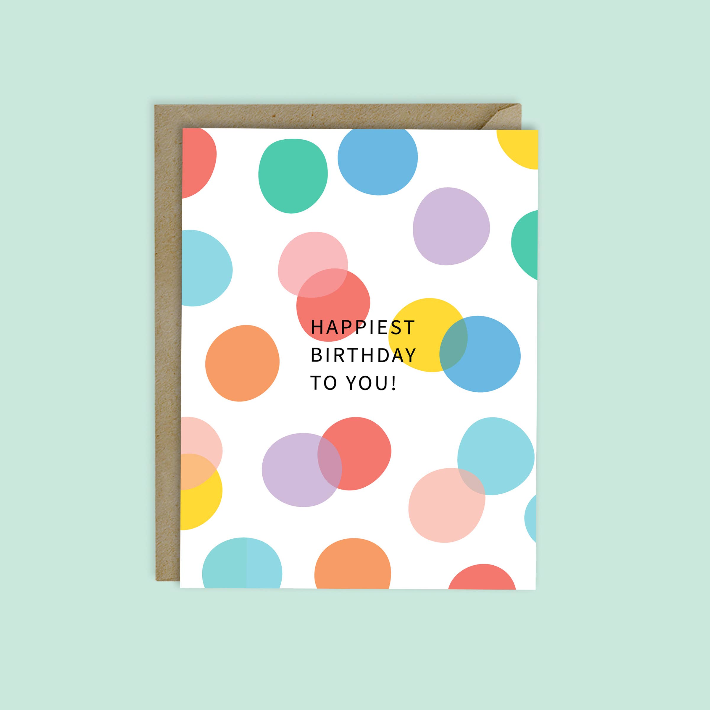 HAPPIEST BIRTHDAY CONFETTI CARD