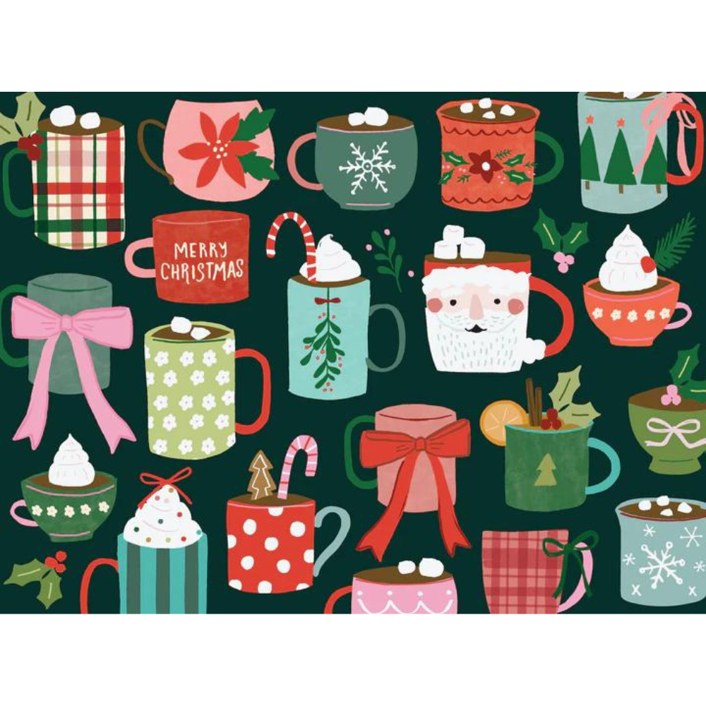Cups of Cocoa 1000 Piece Holiday Winter Puzzle