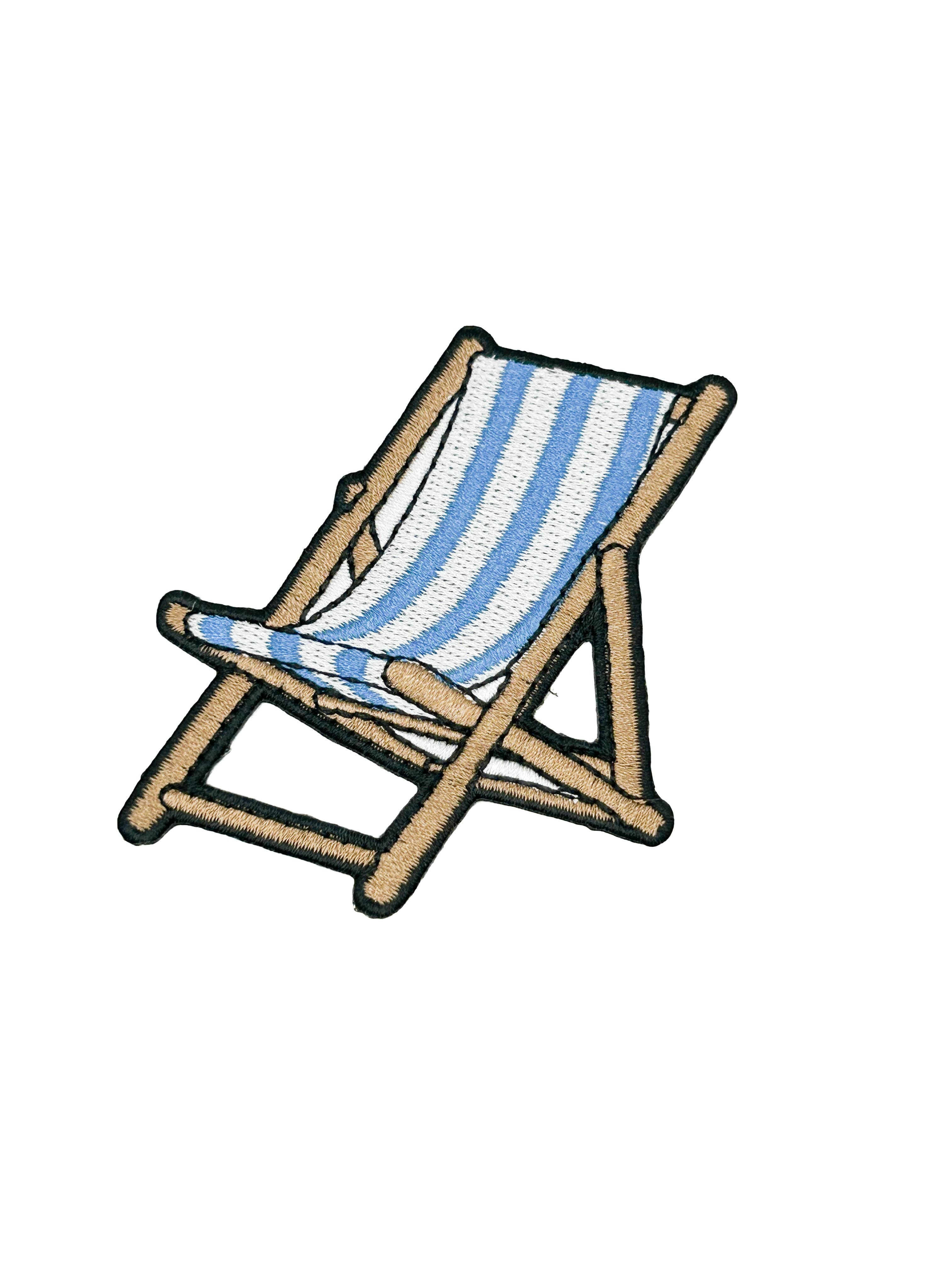Beach Chair Iron-On Patch