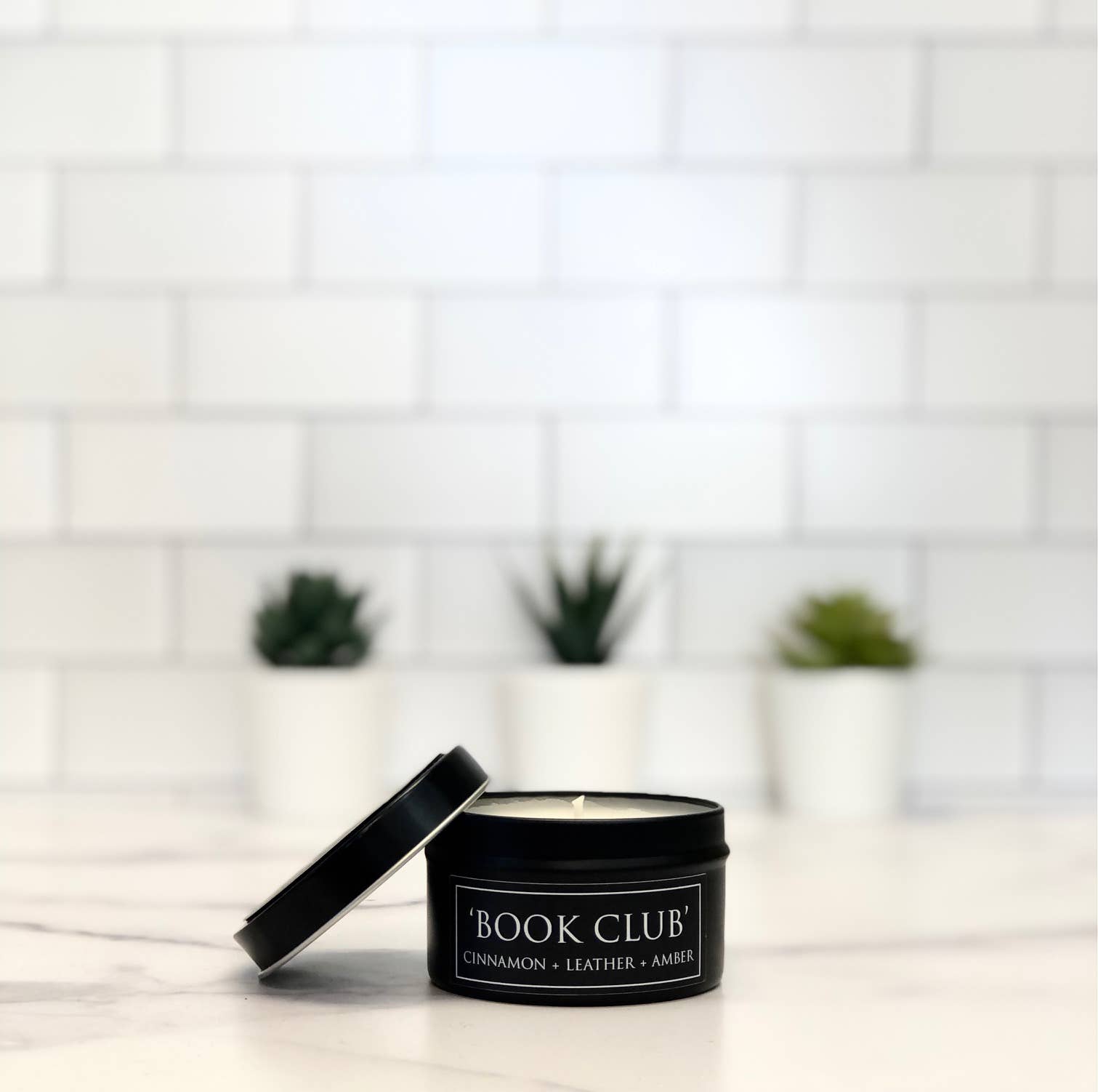 Book Club Soy Candle (4 oz) - Cinnamon + Leather + Amber