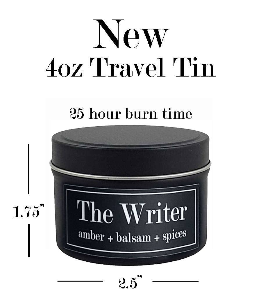 The Writer Soy Candle (4 oz) - Amber + Balsam