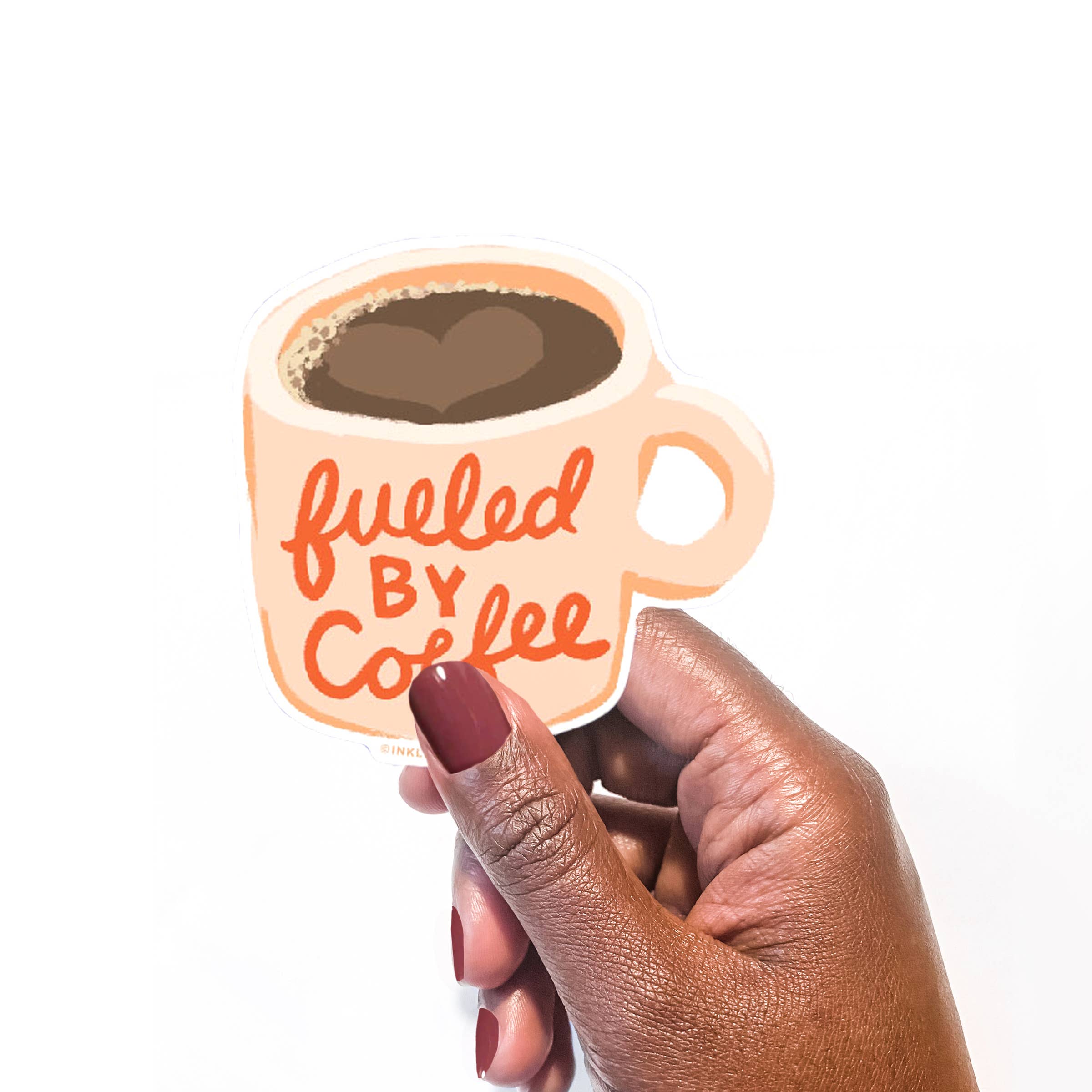 Fueled by Coffee Vinyl Sticker