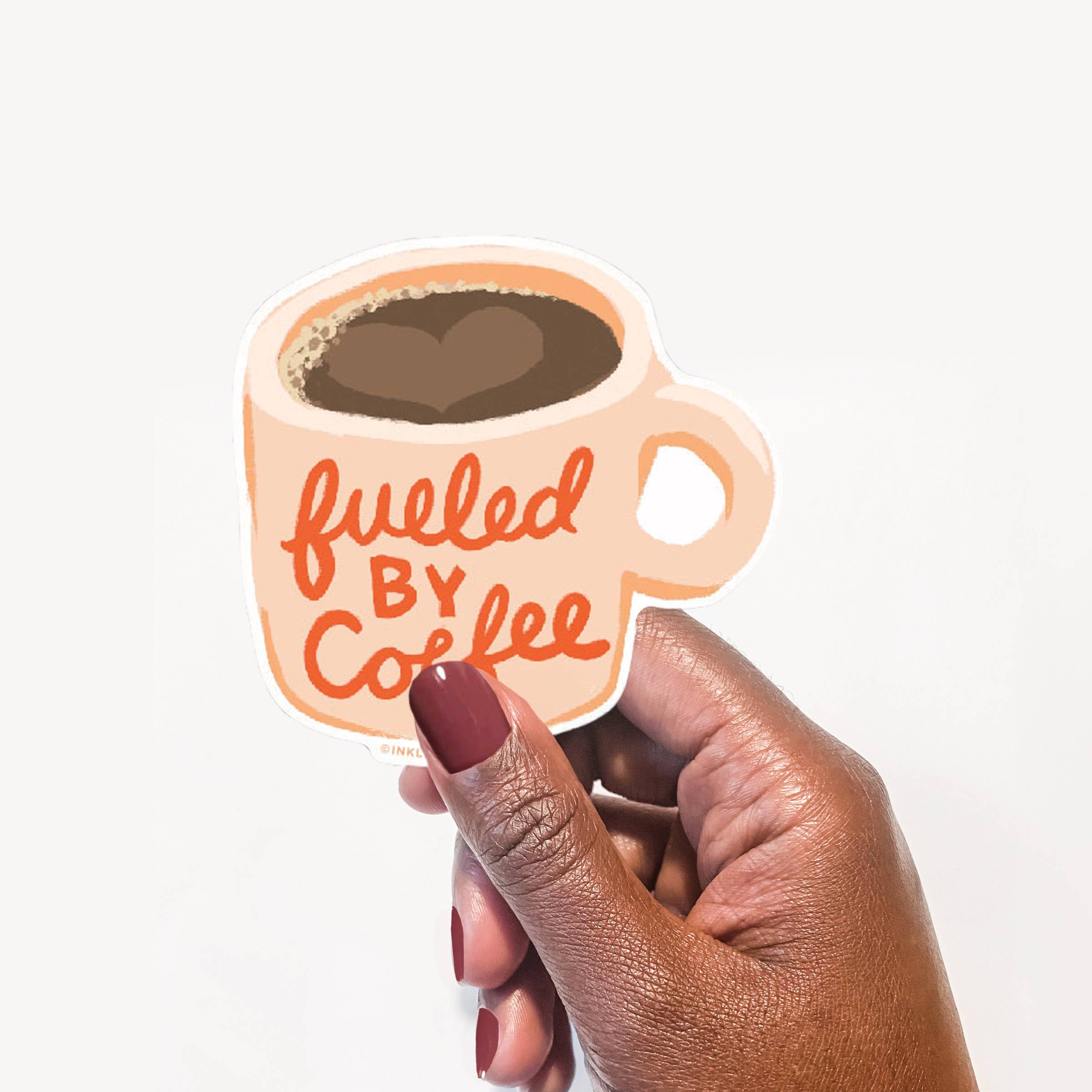 Fueled by Coffee Vinyl Sticker
