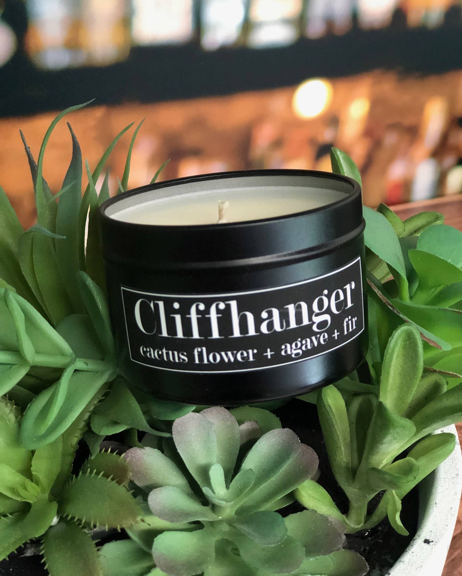 Cliffhanger Soy Candle (4 oz) - Cactus Flower + Agave + Fir