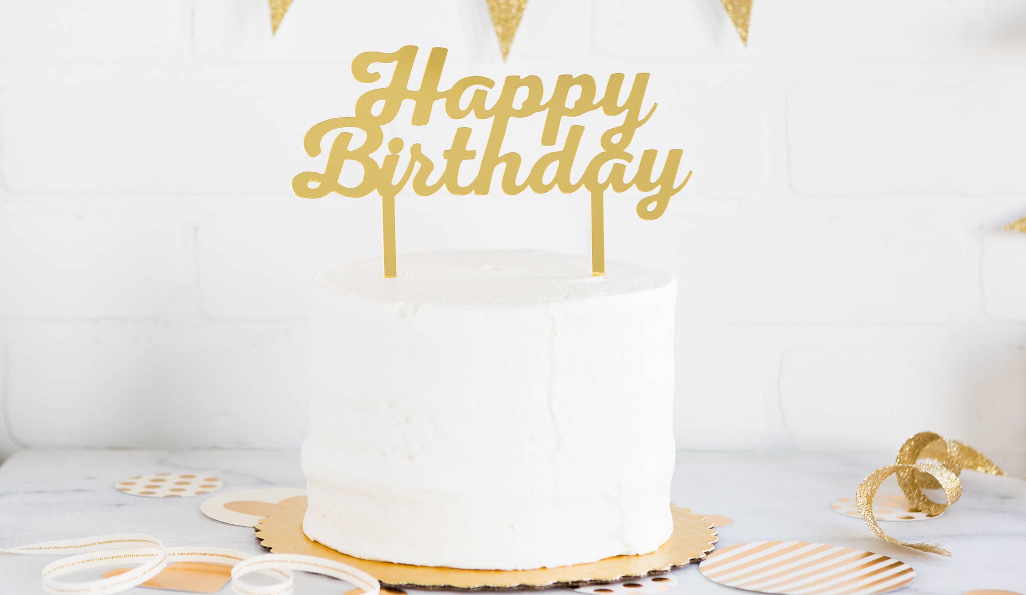 Basic Happy Birthday
Cake Topper