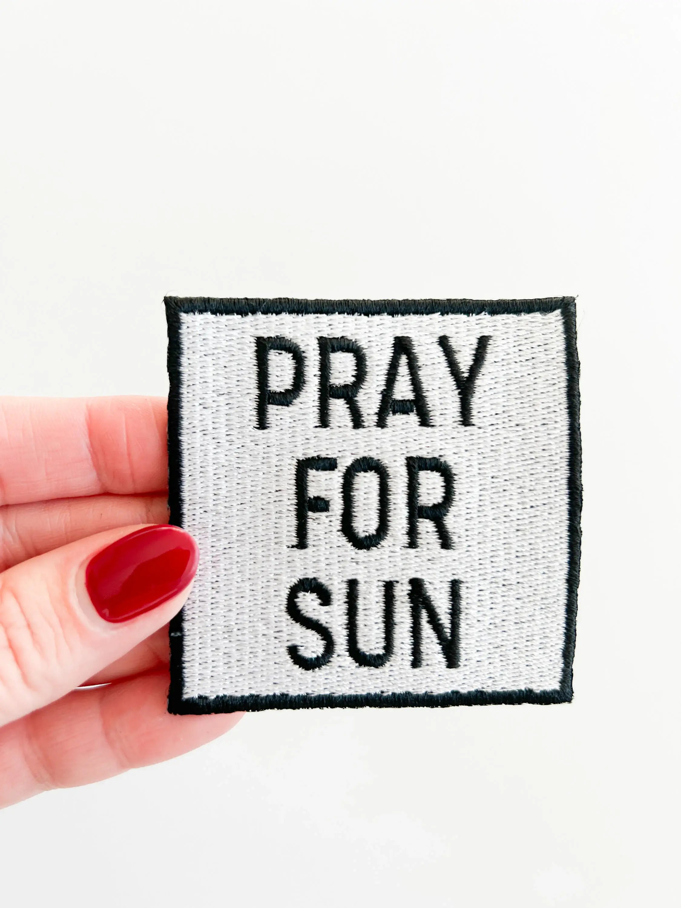 Pray for Sun Iron-On Patch