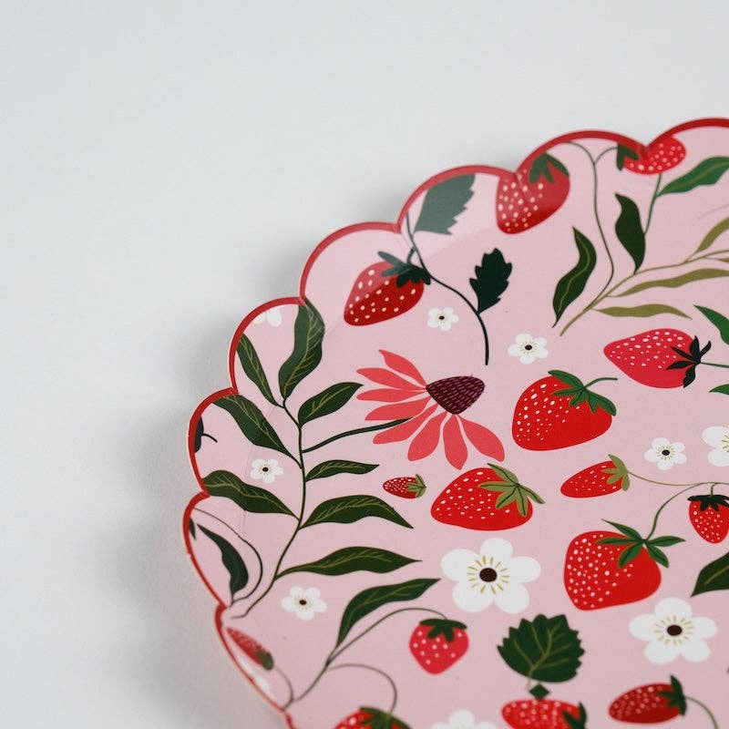 Sweet Berry Patch Strawberry Dessert Plates