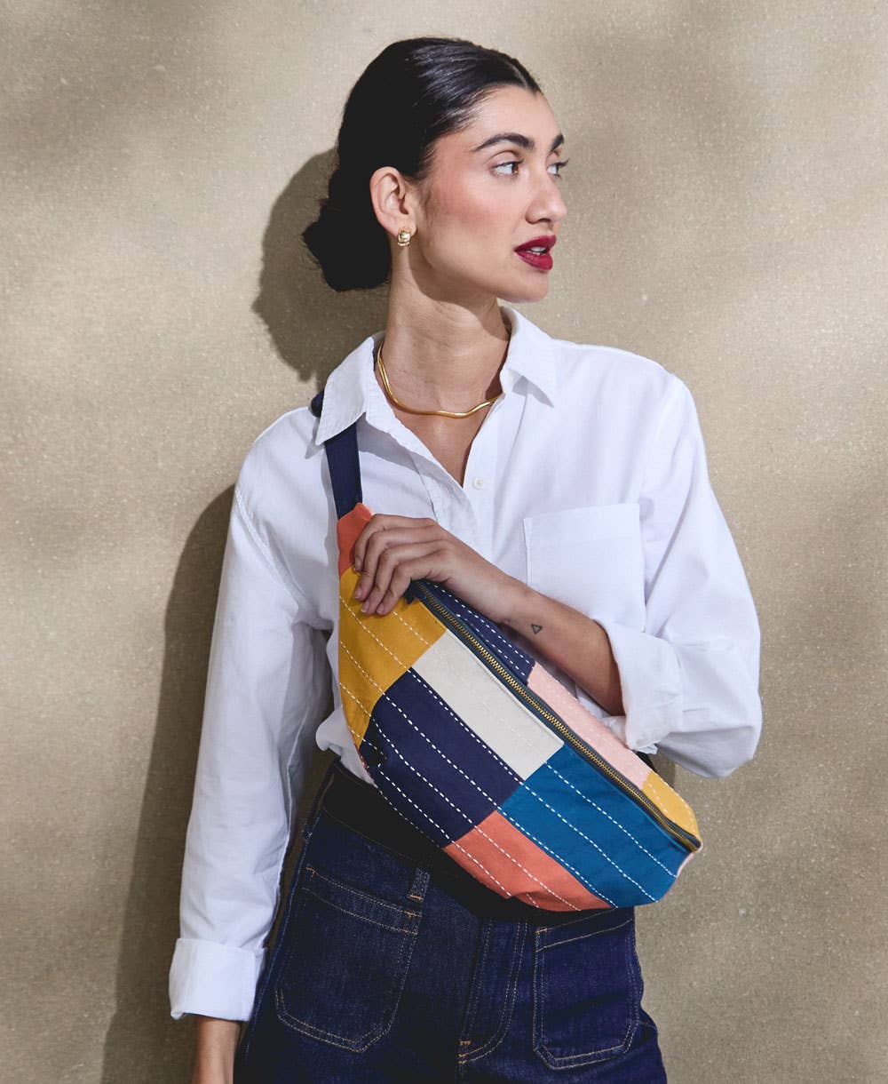 Checkered Sling Bag