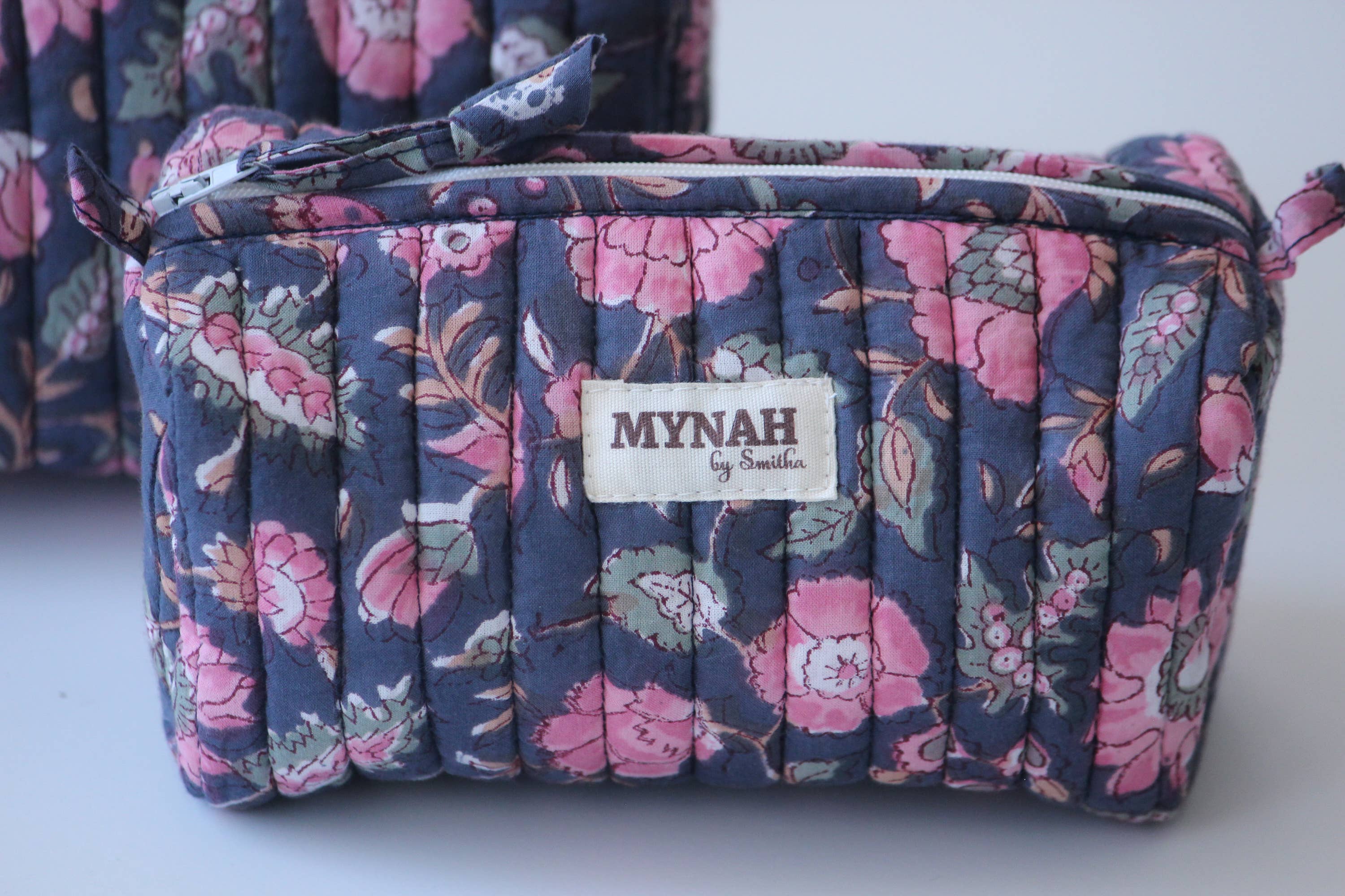 Indian Rose Garden Print Travel Cosmetic Bag S/3