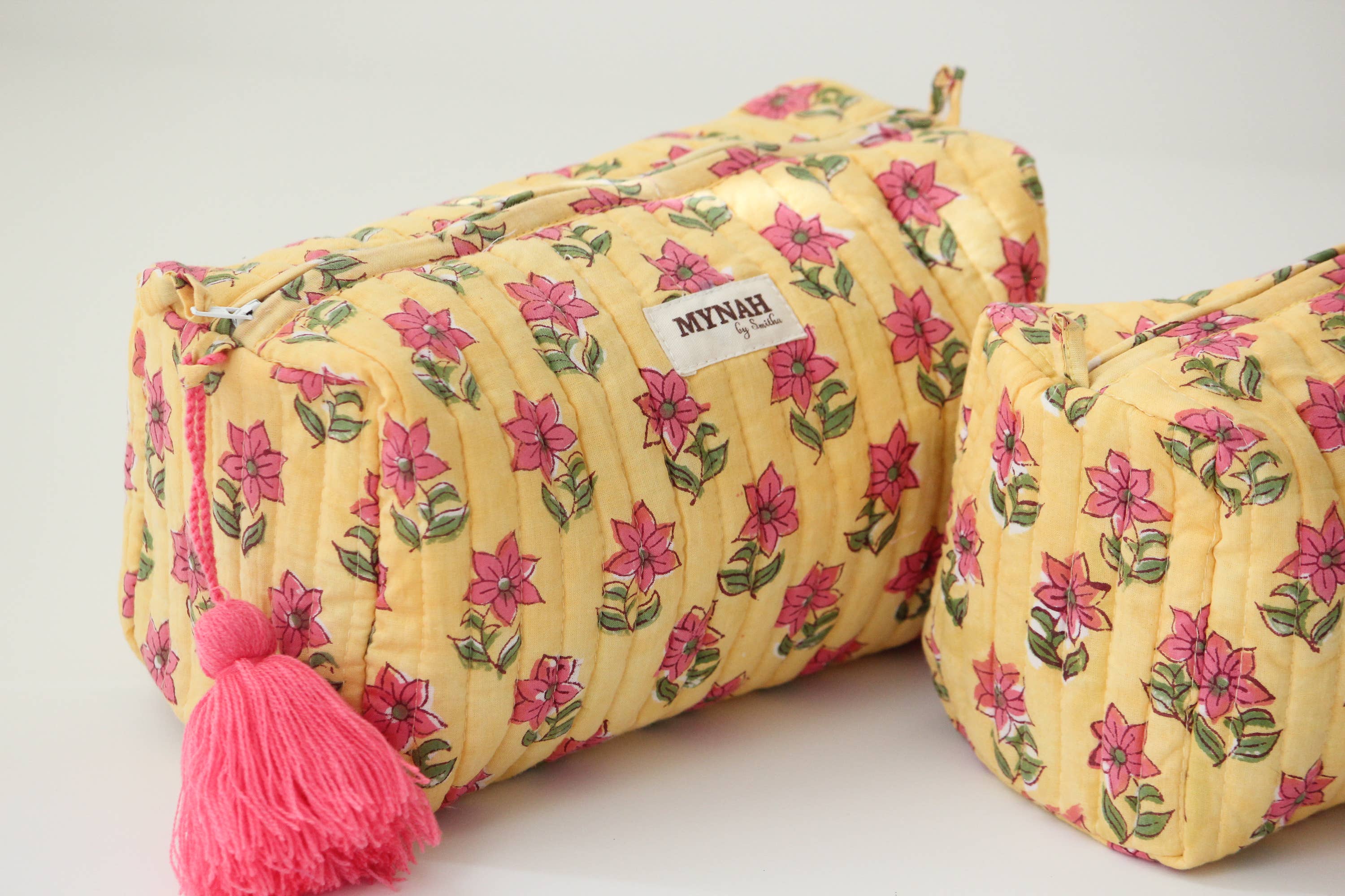 Petunia Print Travel Cosmetic Bag