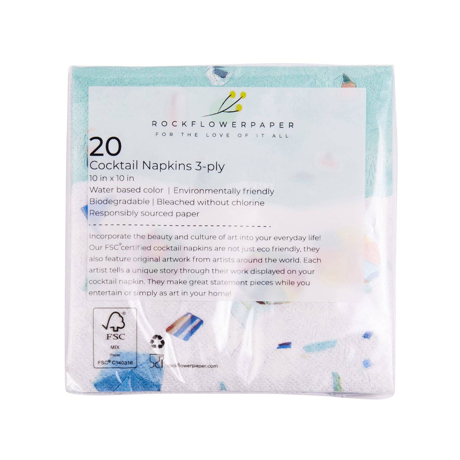 Beach Vista Paper Cocktail Napkins