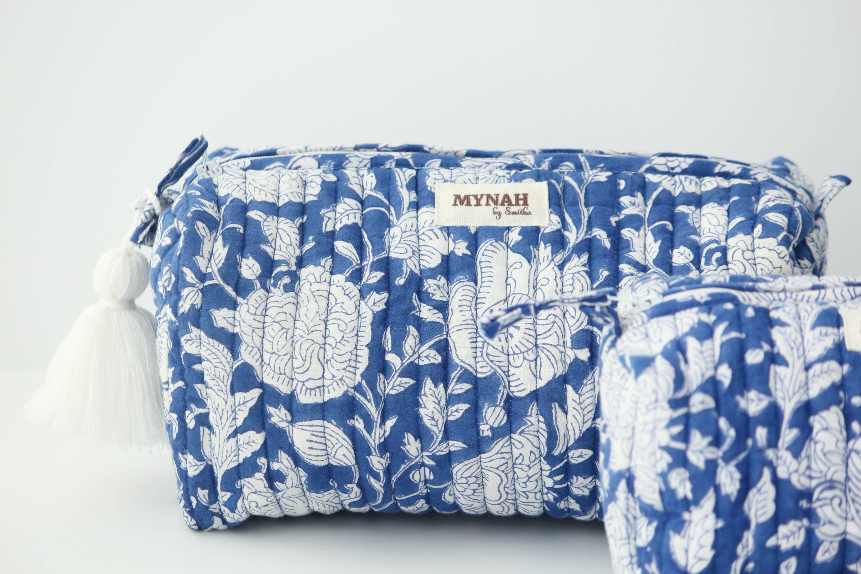 Porcelain Floral Travel Cosmetic Bag