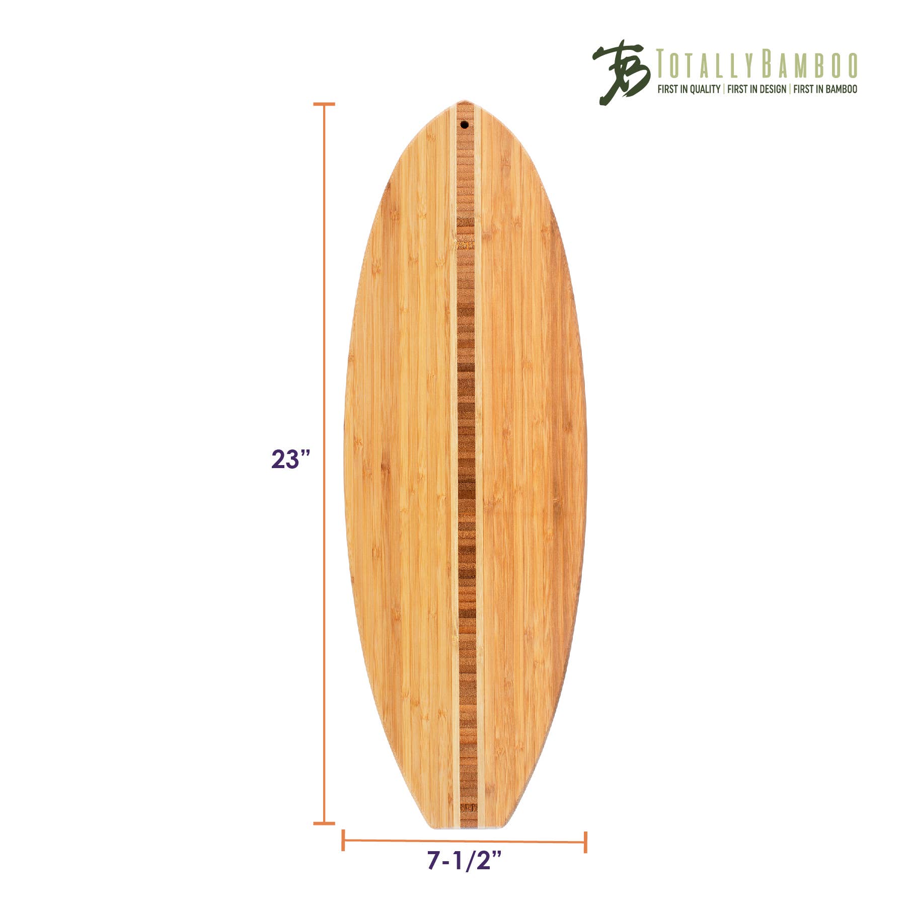 Surfboard Shaped Serving & Cutting Board